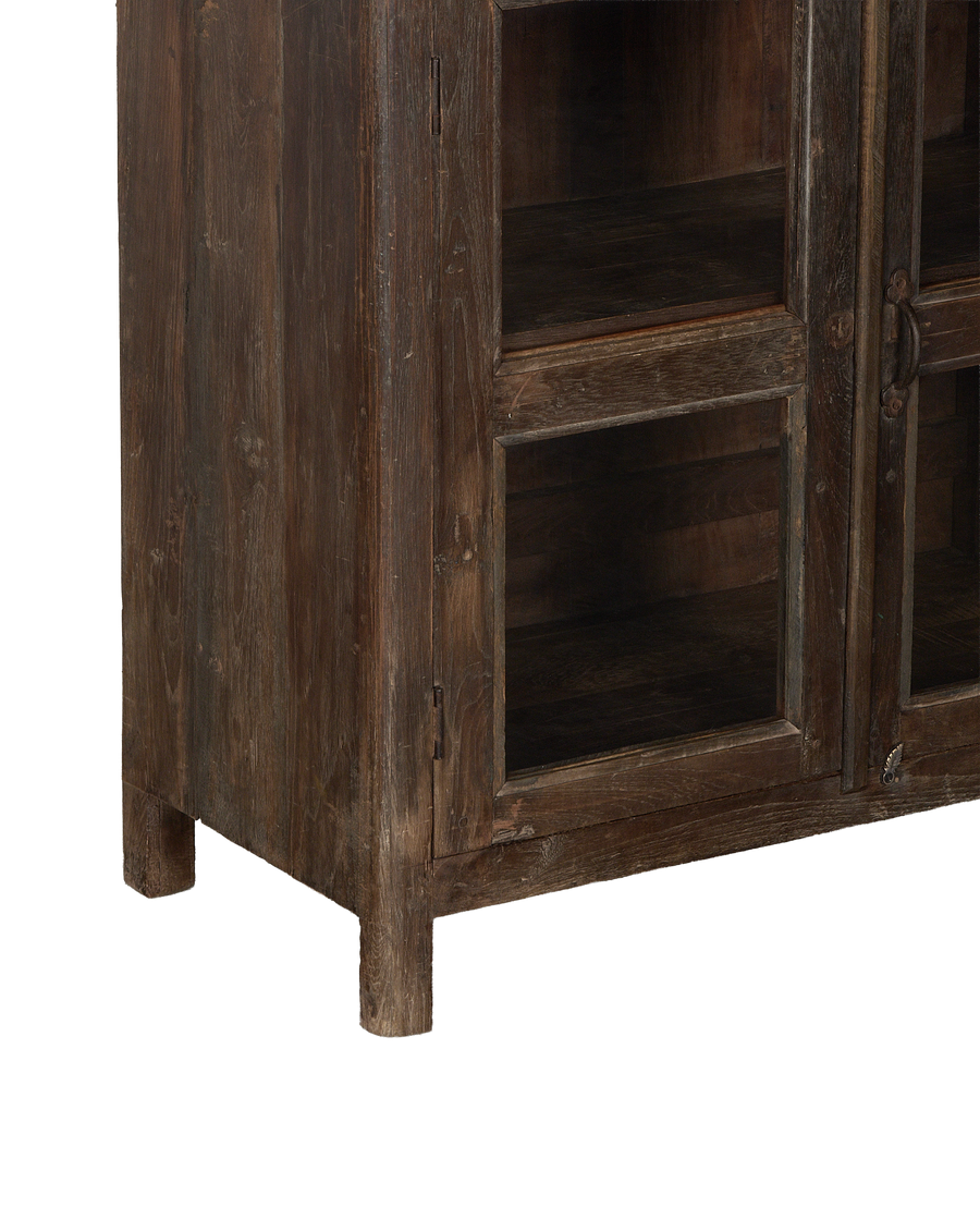 Wood Cabinet - Natural side view
