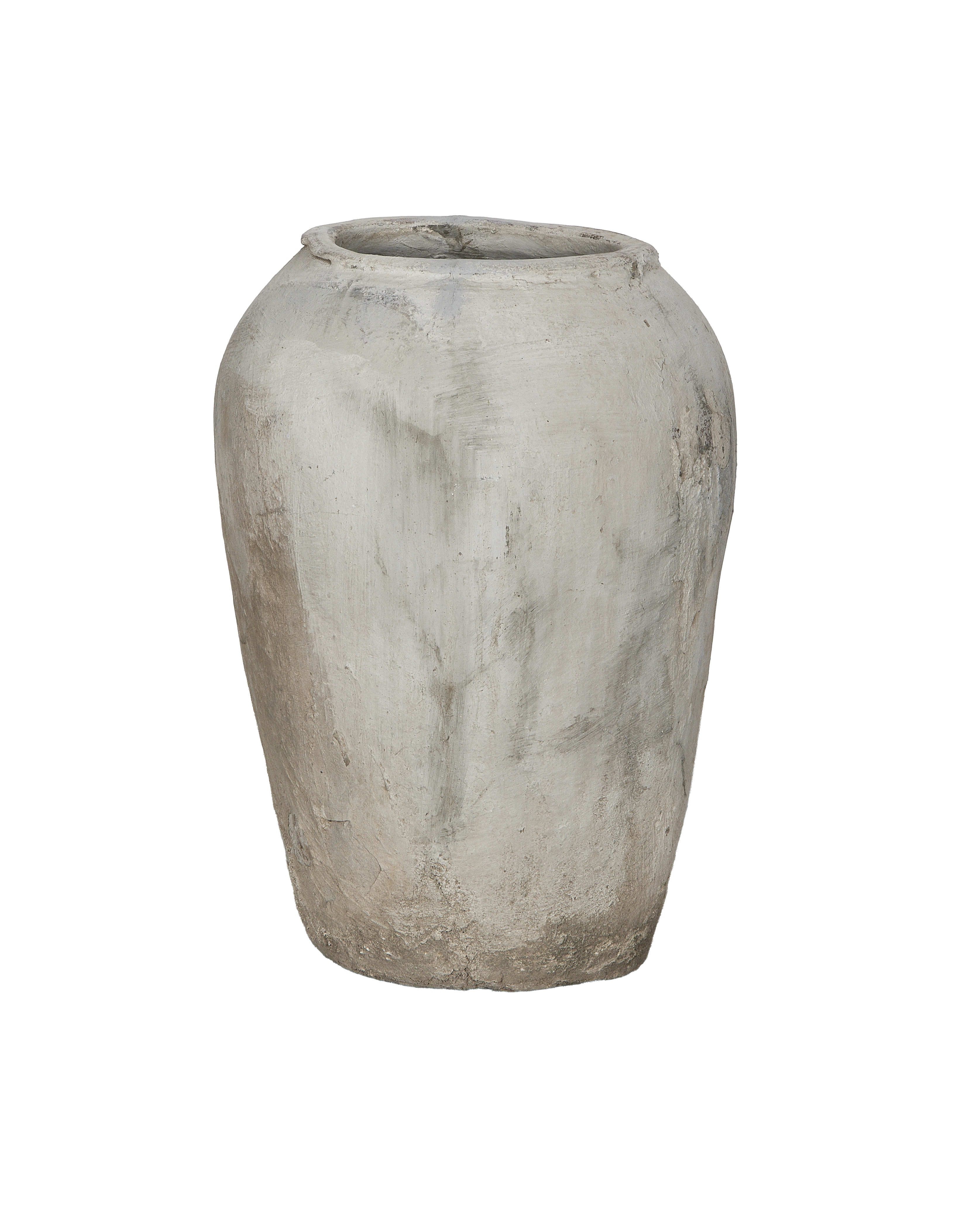 Vintage Indian grain pot, detailed front