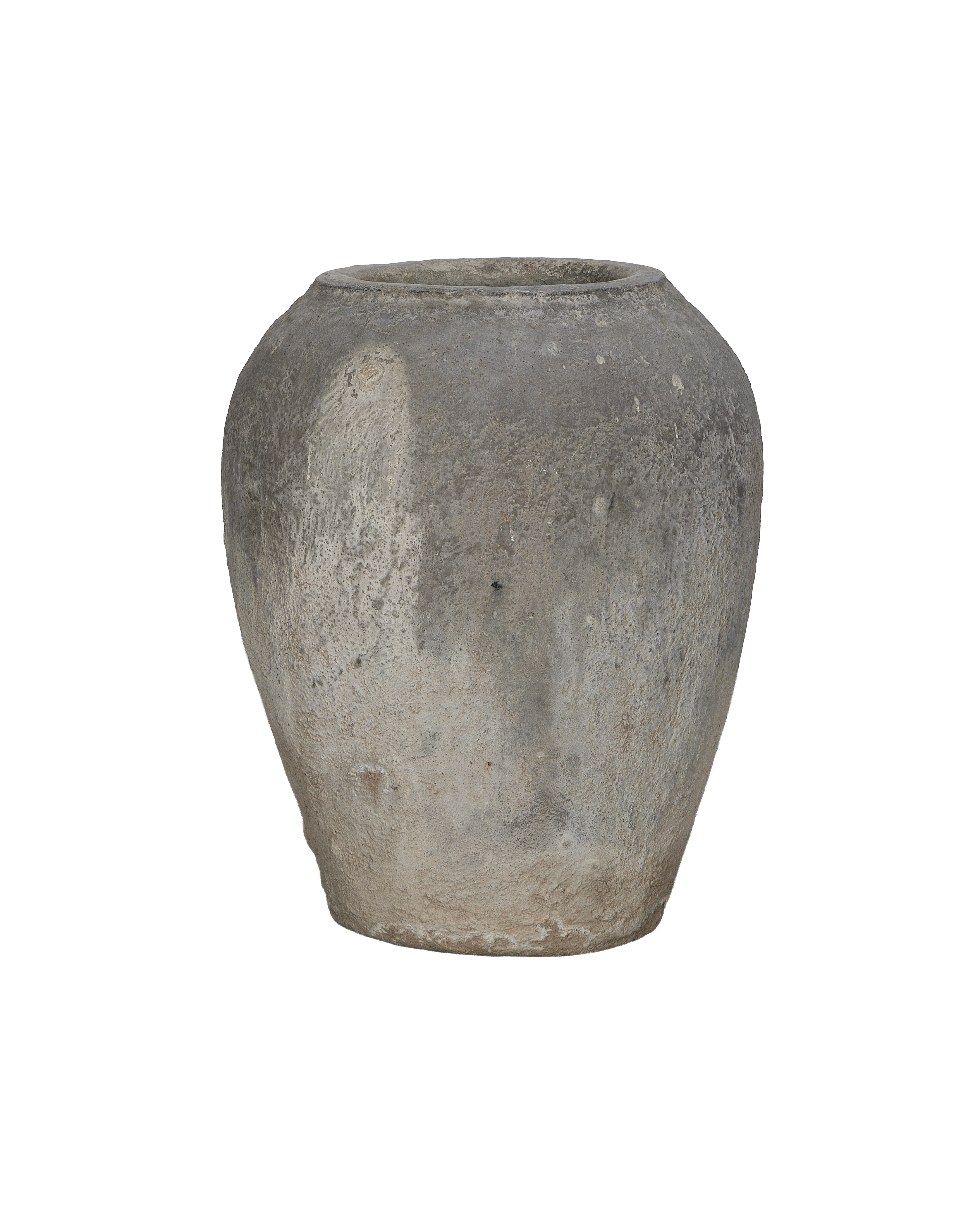 Vintage Indian grain pot, weathered texture