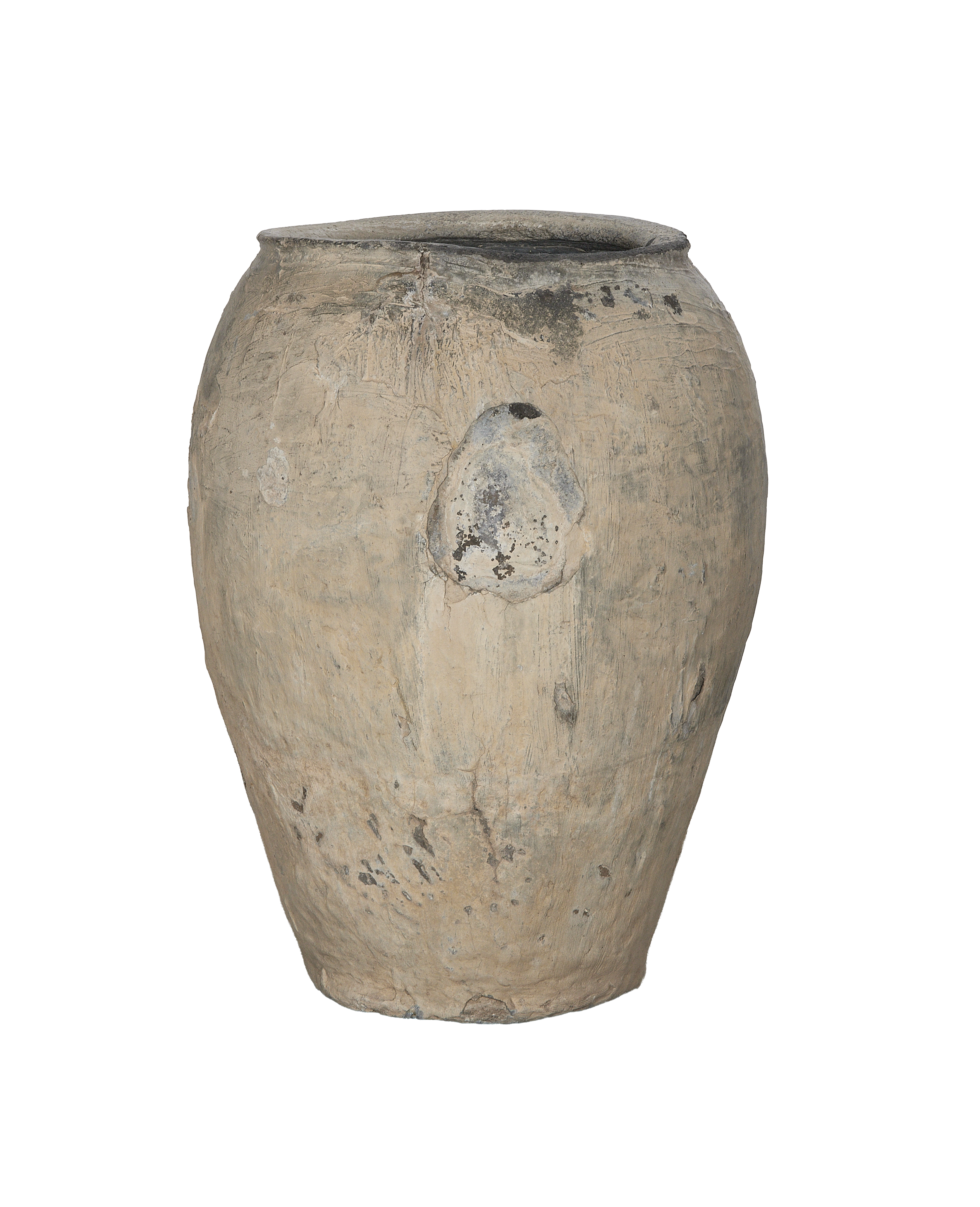 Vintage Indian ceramic grain pot,