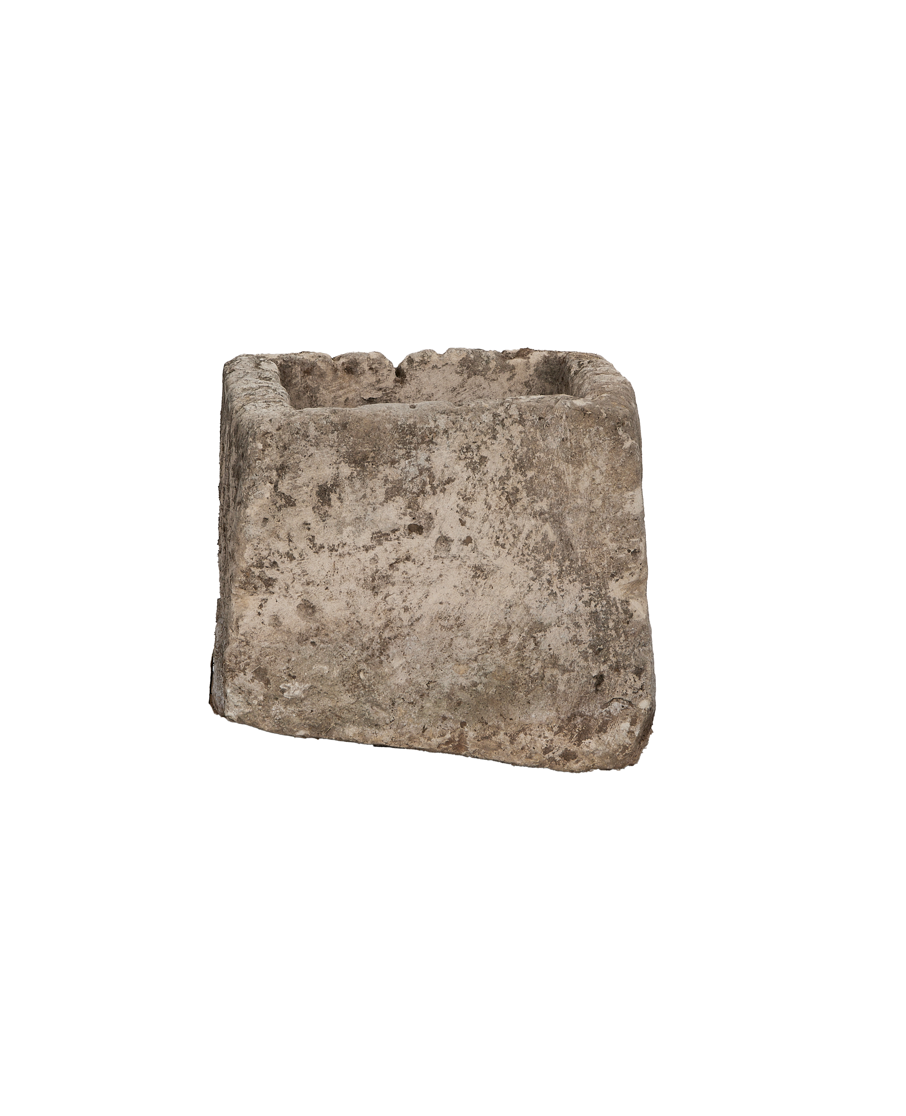 Limestone Trough - Rectangle detail view