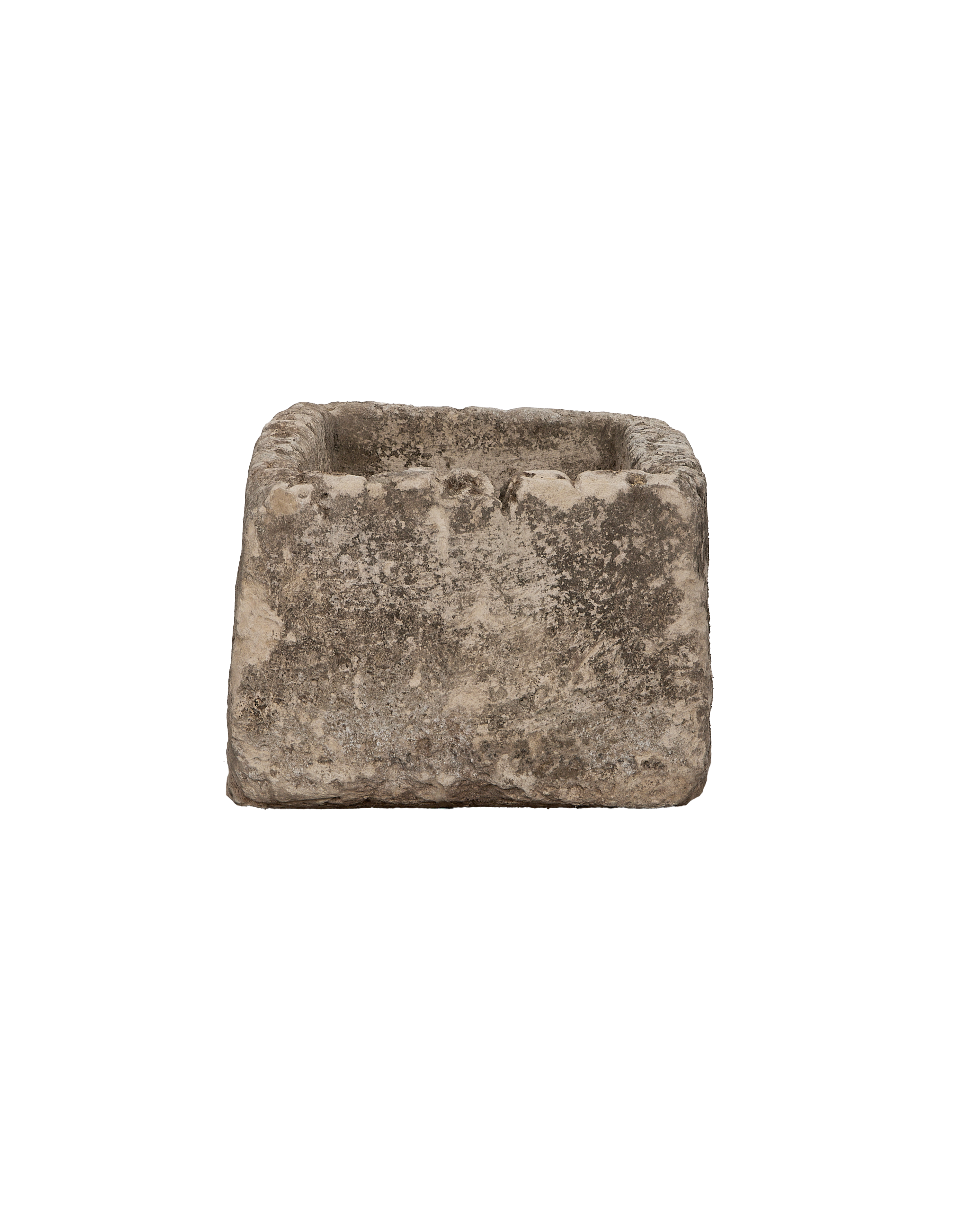 Vintage rectangular limestone