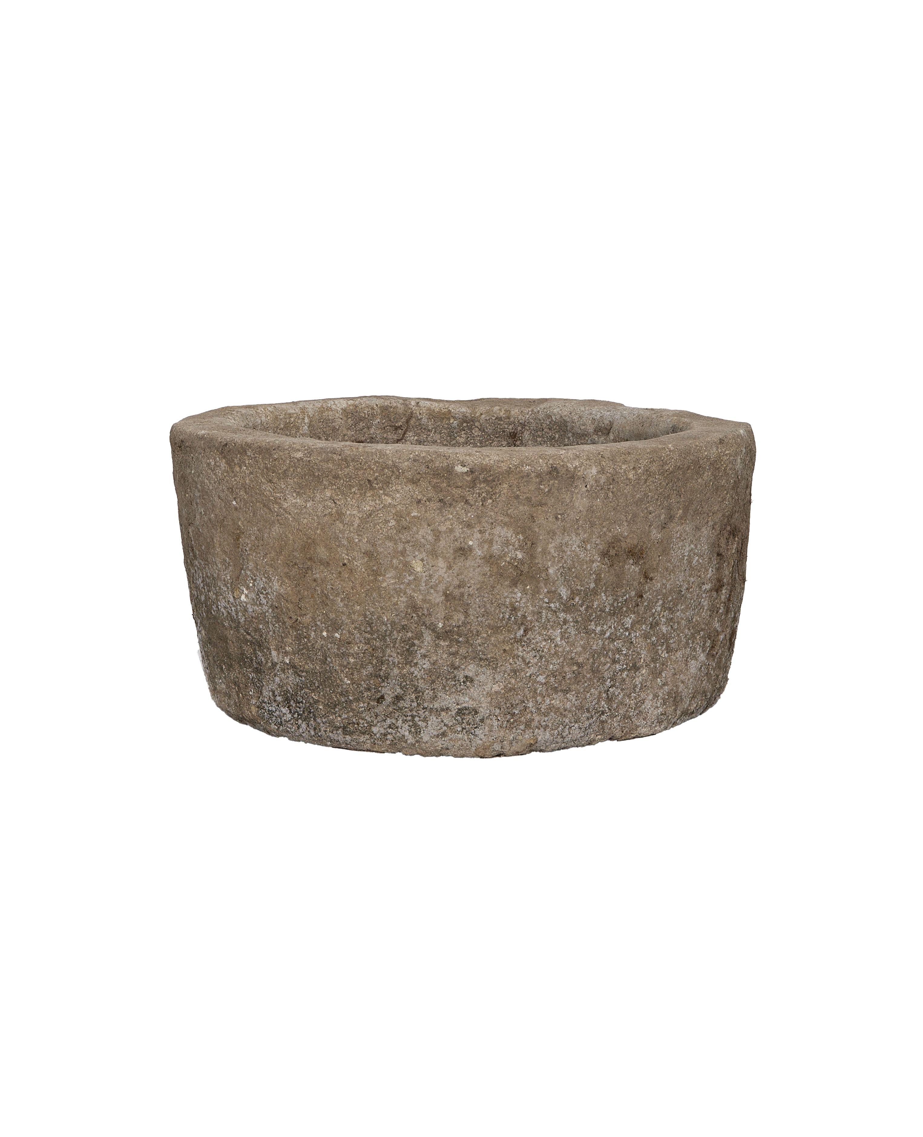 Vintage Indonesian round limestone