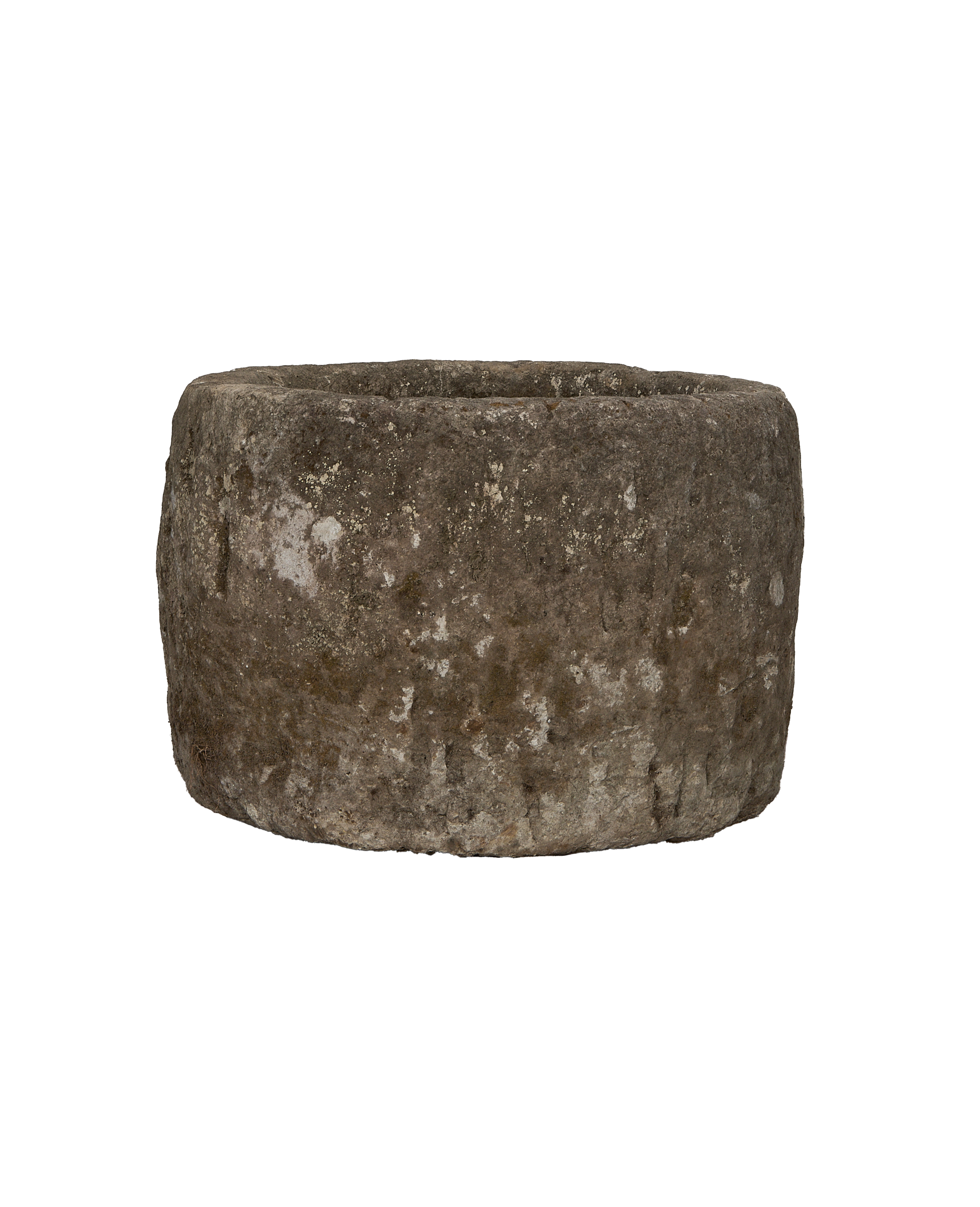 Limestone Trough - Round - oak - from Indonesia - vintage