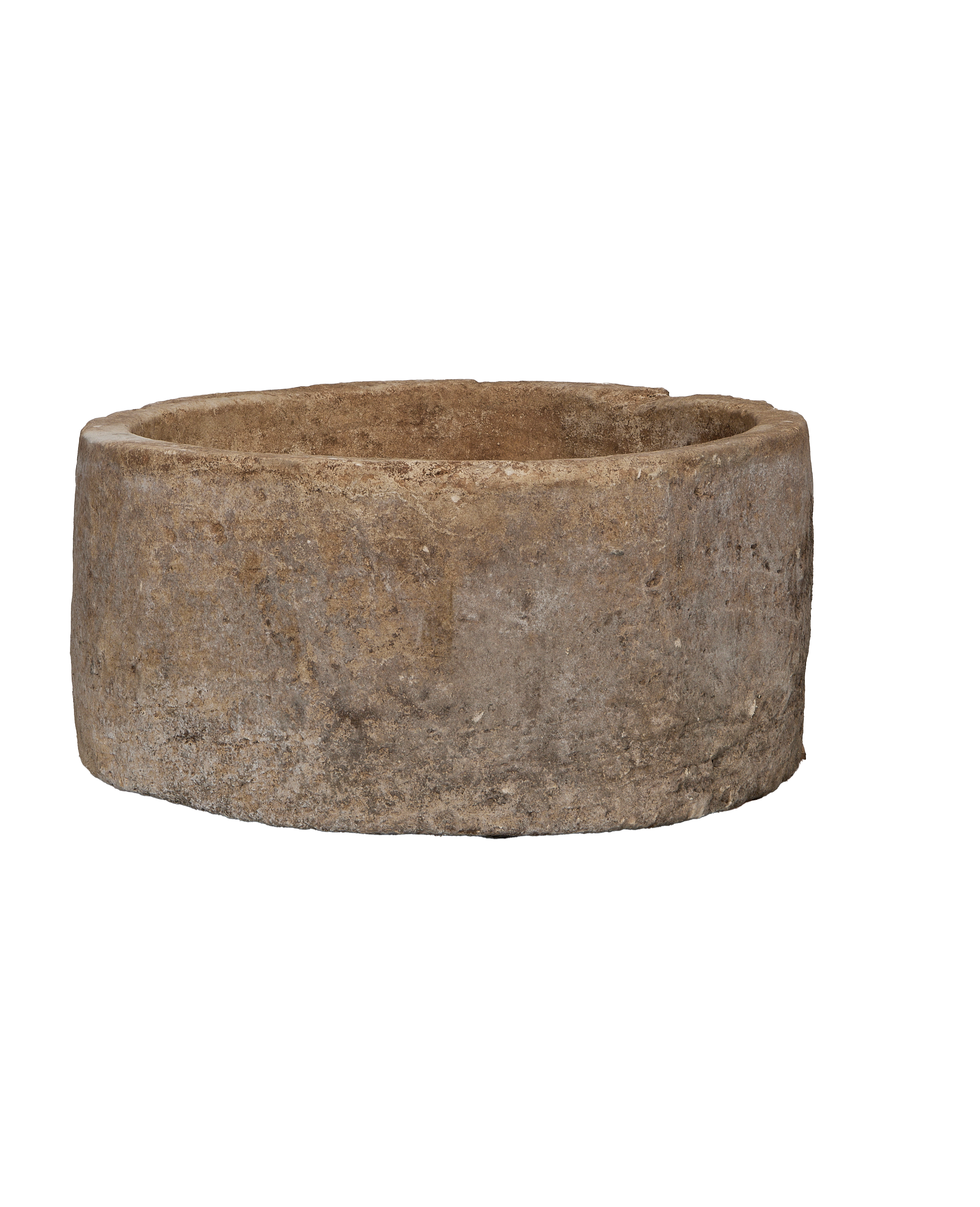 Vintage round limestone