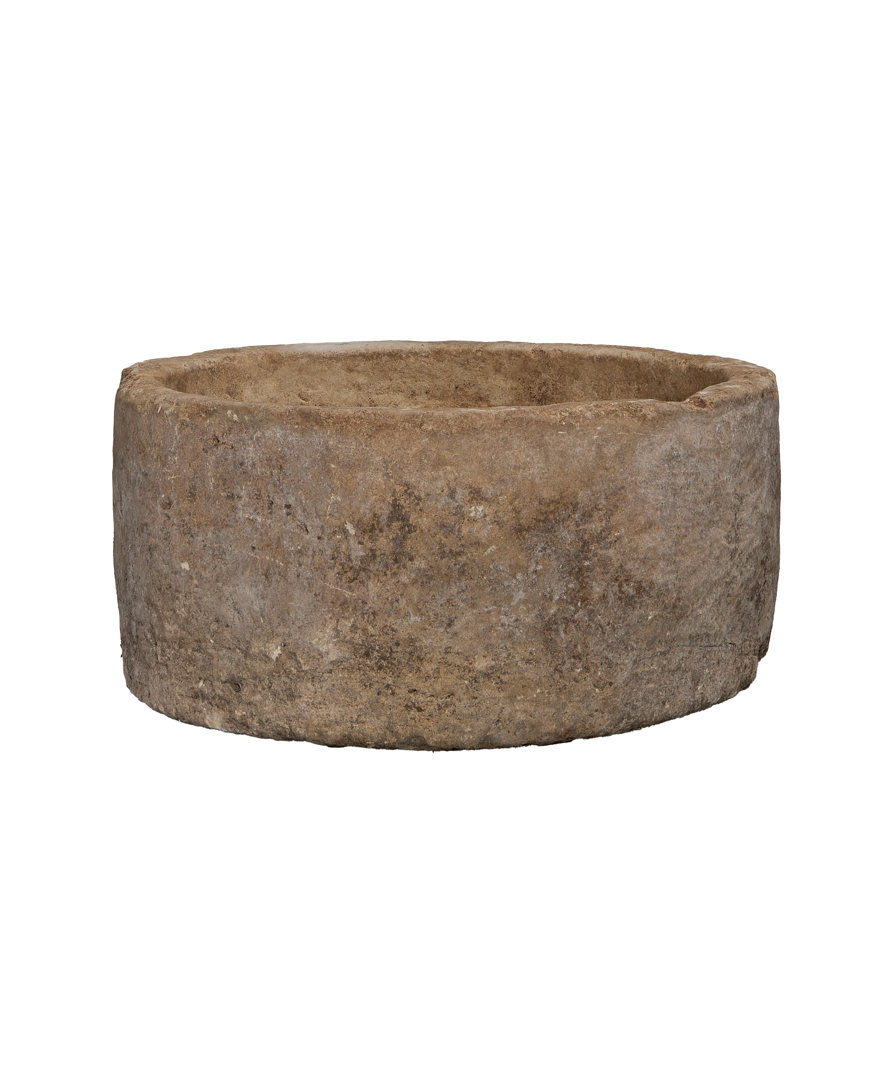 Vintage Indonesian round limestone