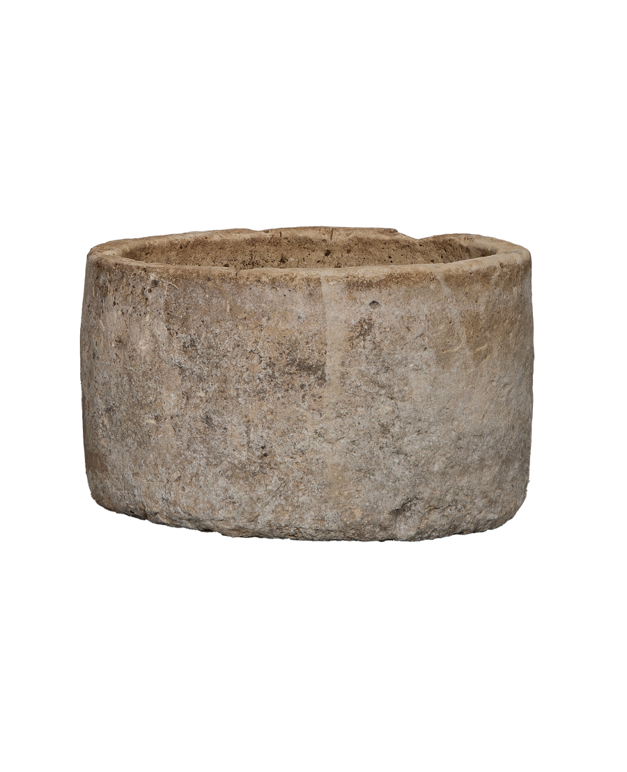 Limestone Trough - Round close-up
