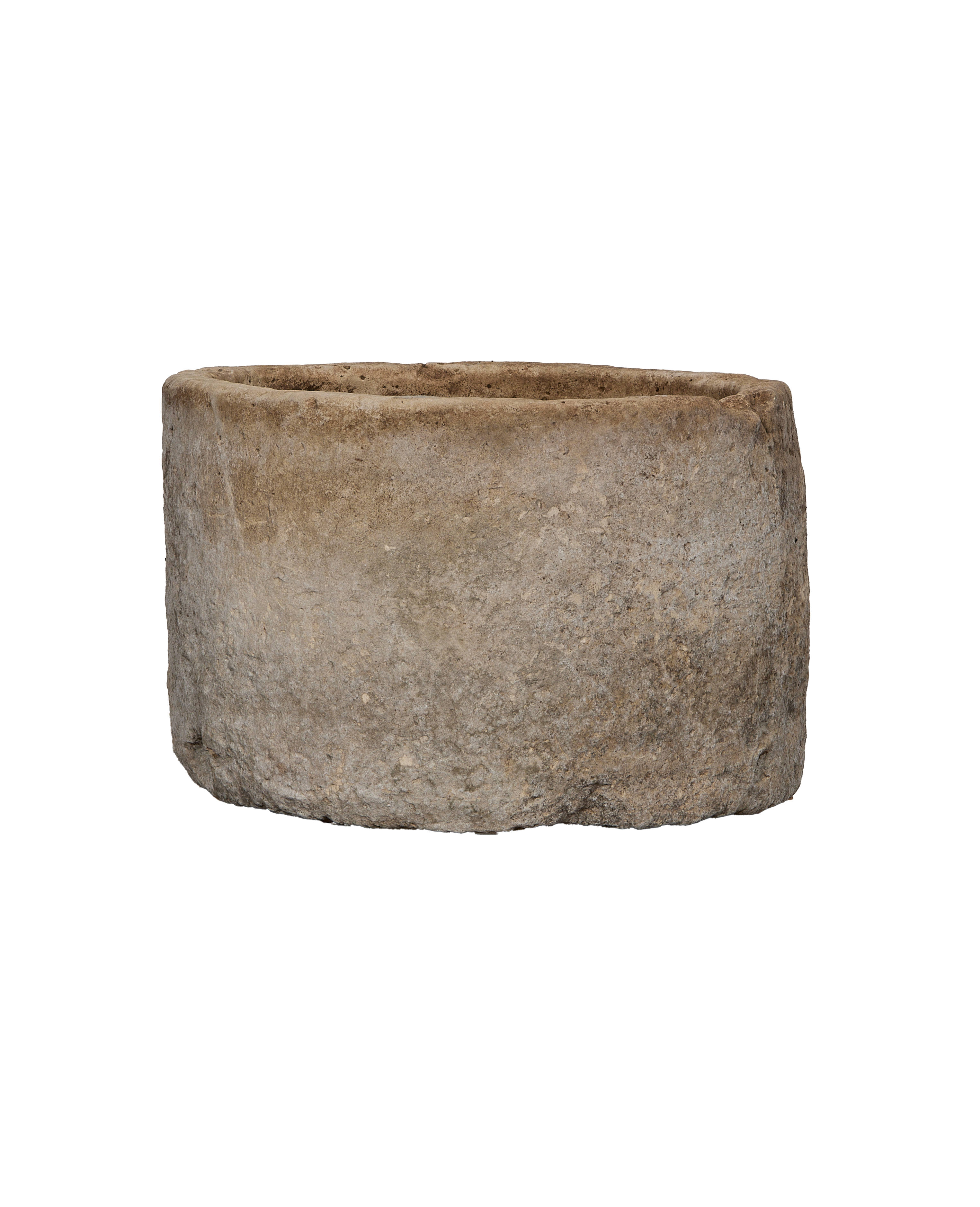 Limestone Trough - Round - oak - from Indonesia - vintage
