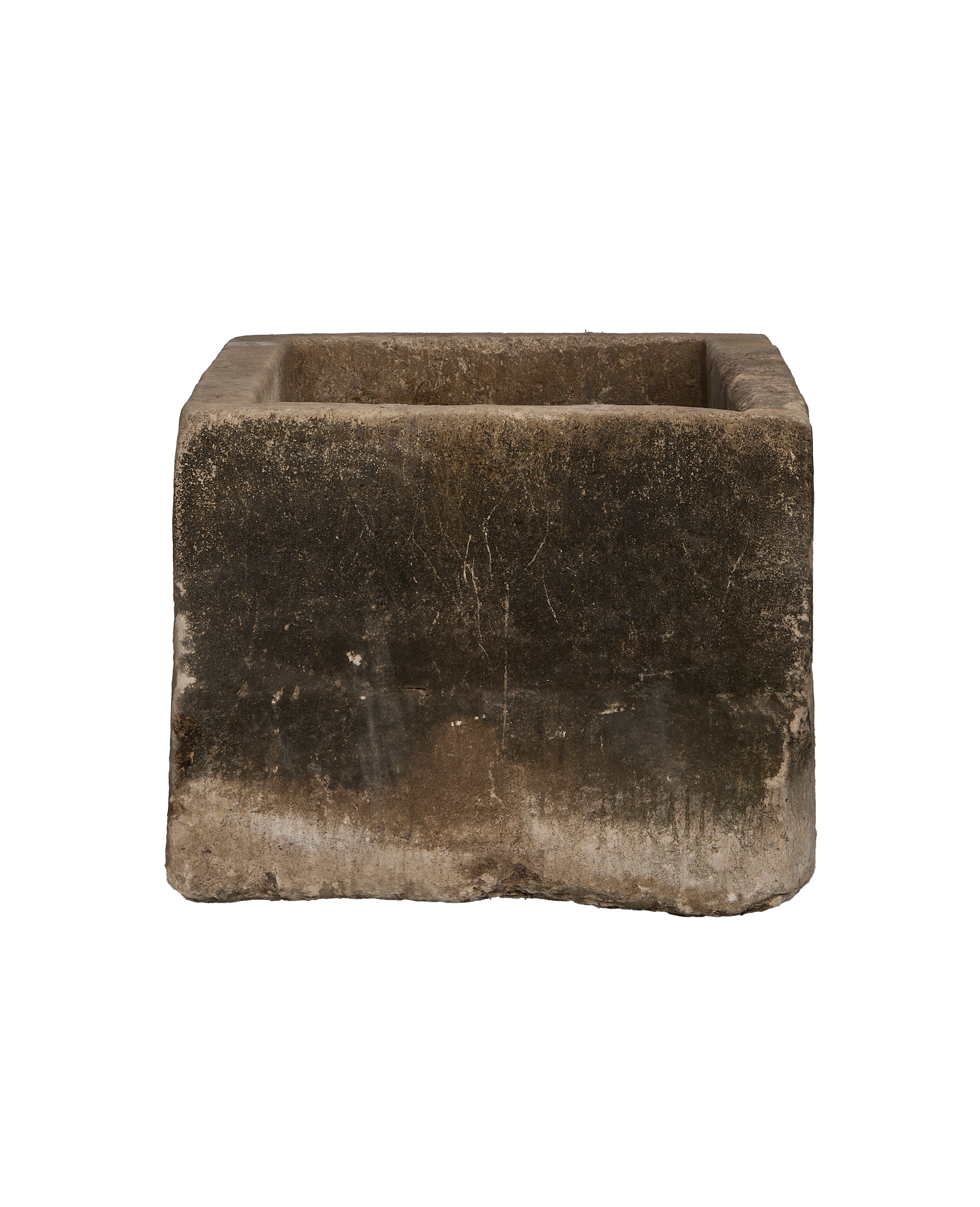 Limestone Trough - Rectangle detail view