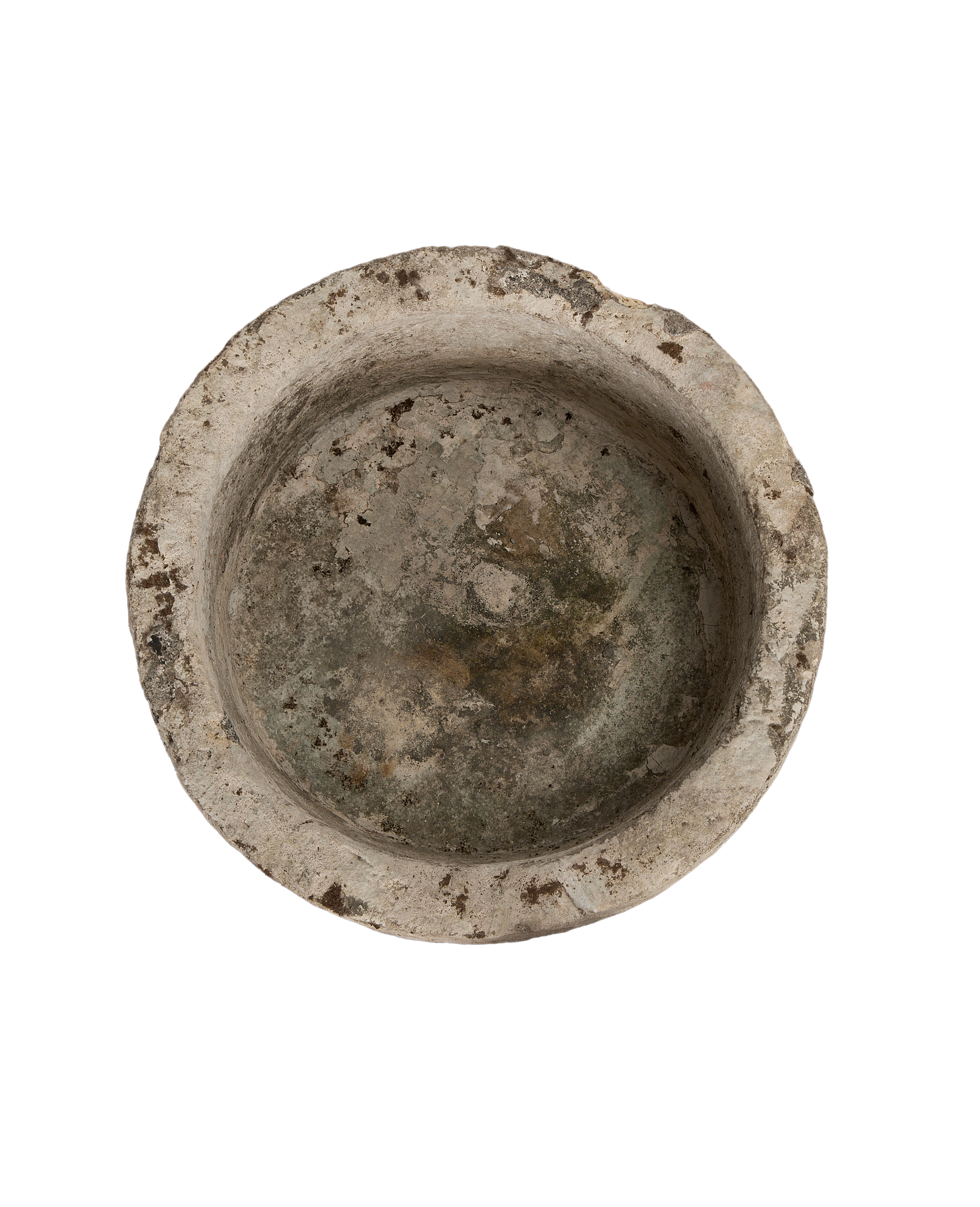 Vintage round Indonesian limestone