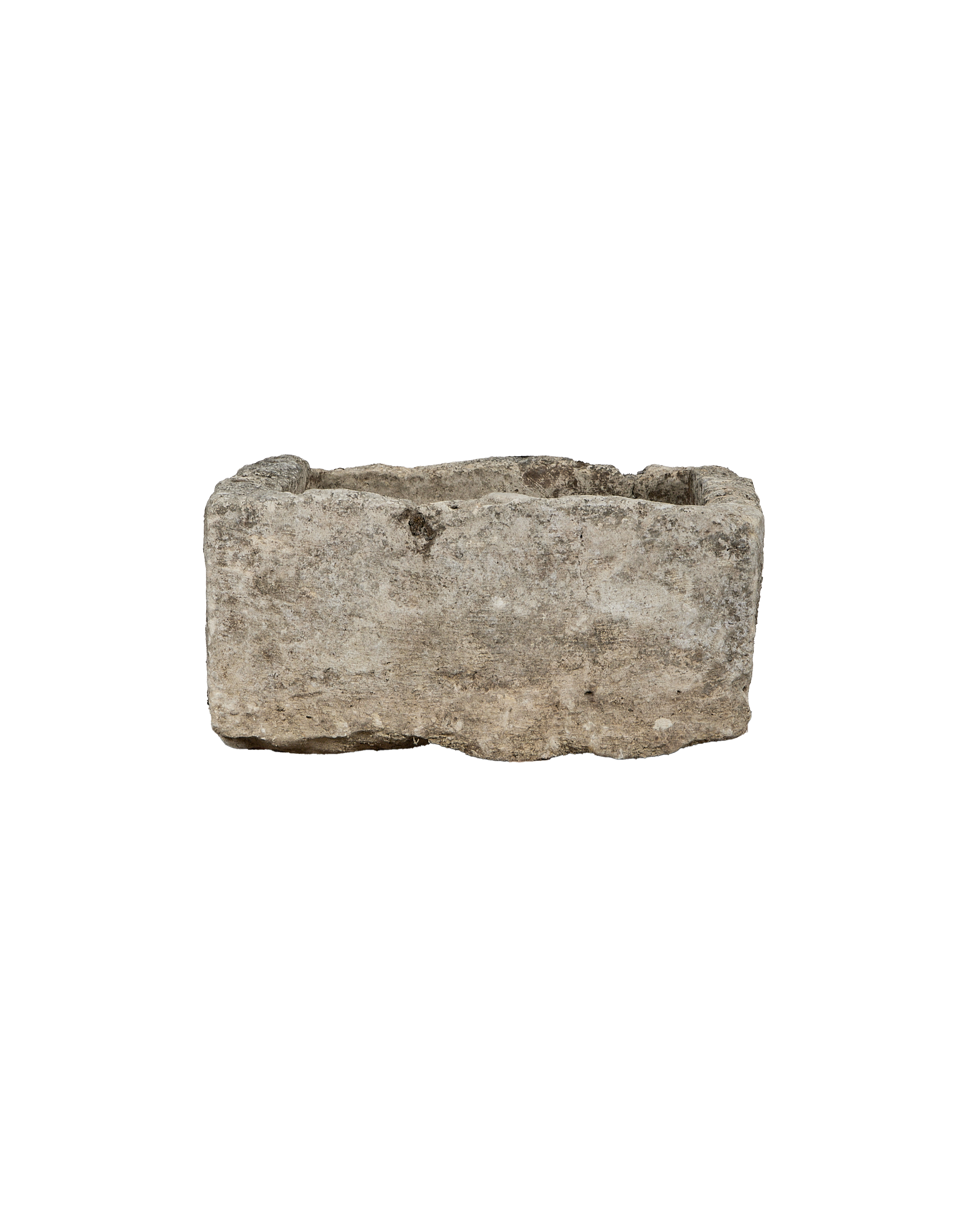 Vintage rectangular limestone