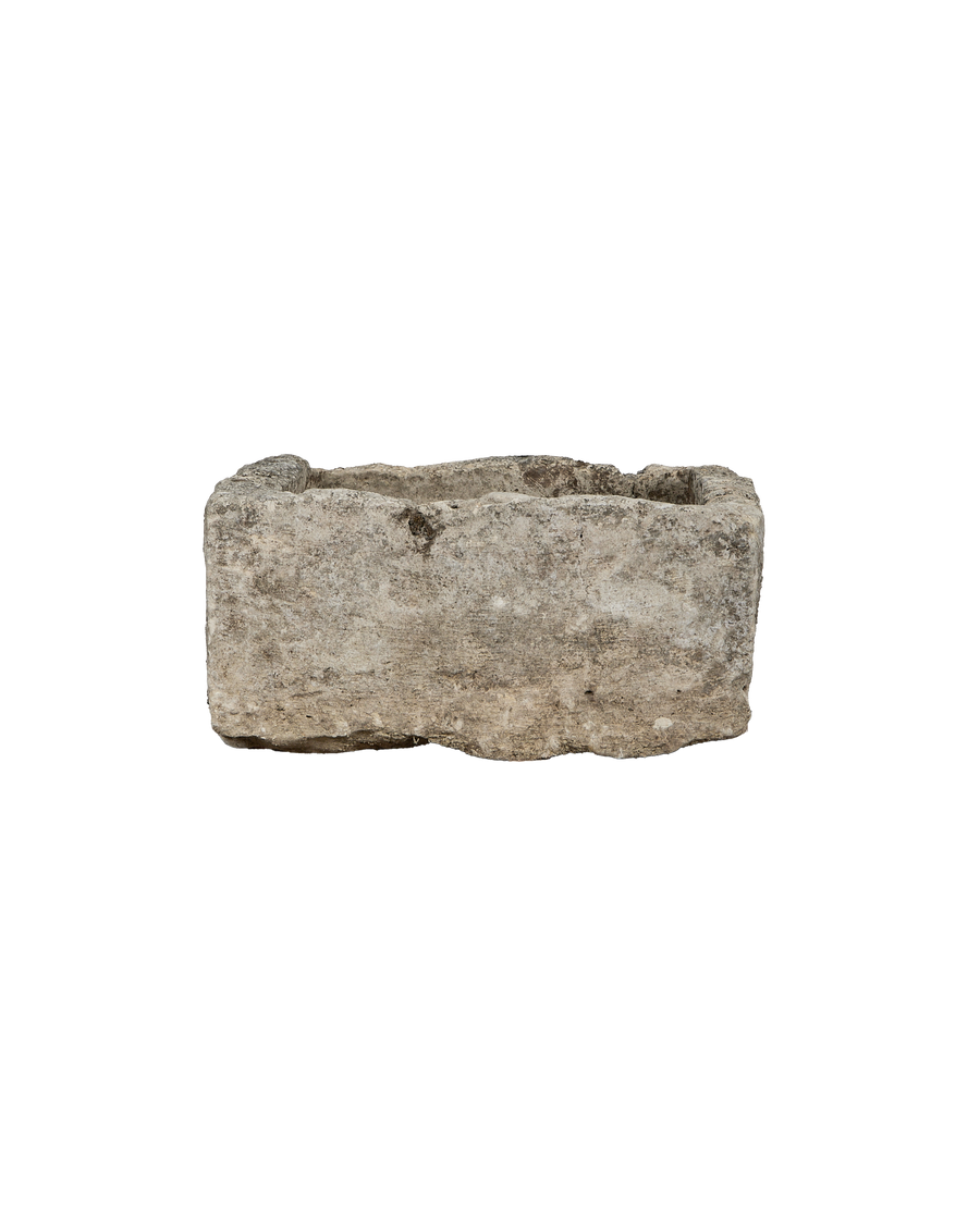 Vintage rectangular limestone