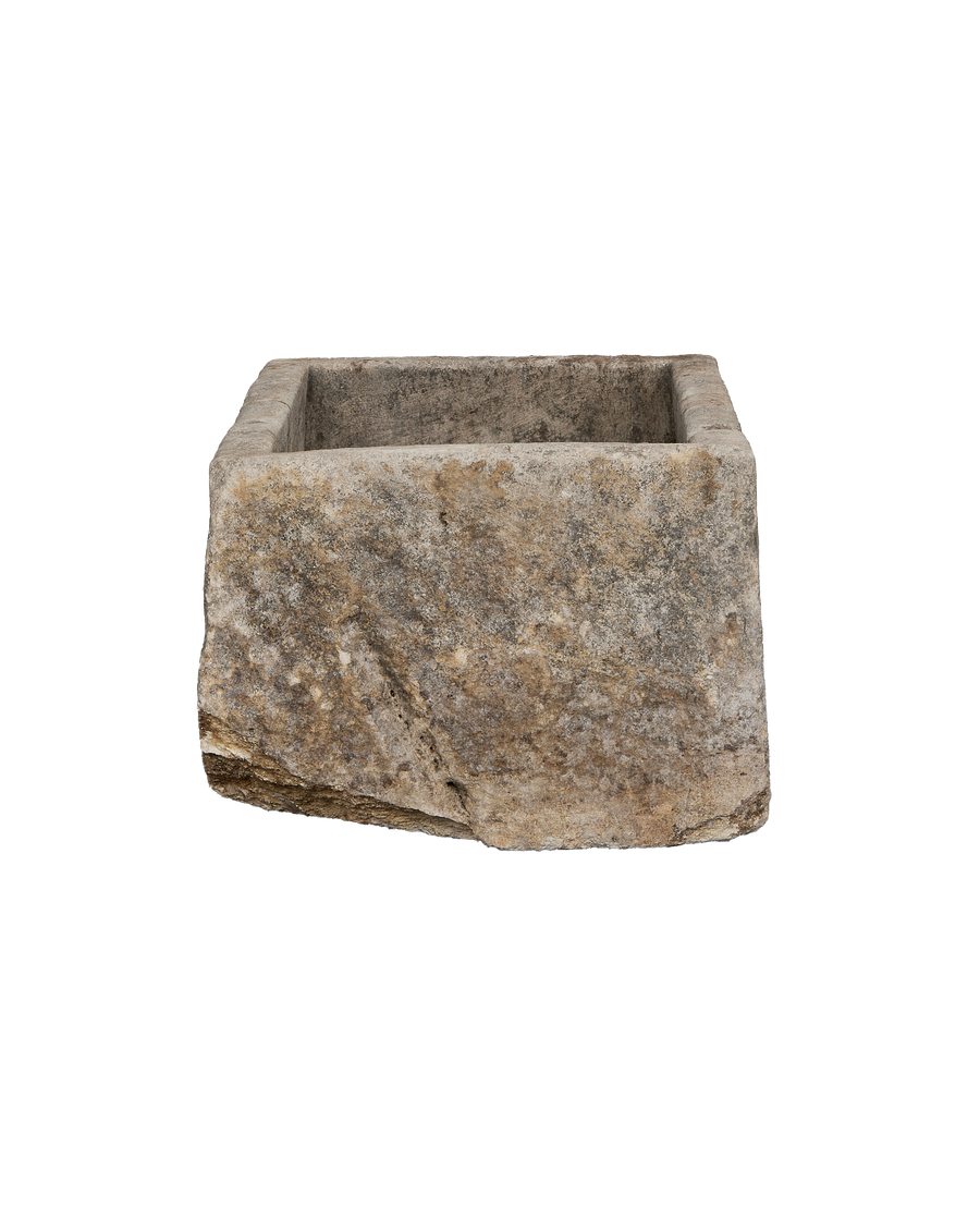 Limestone Trough - Rectangle close-up