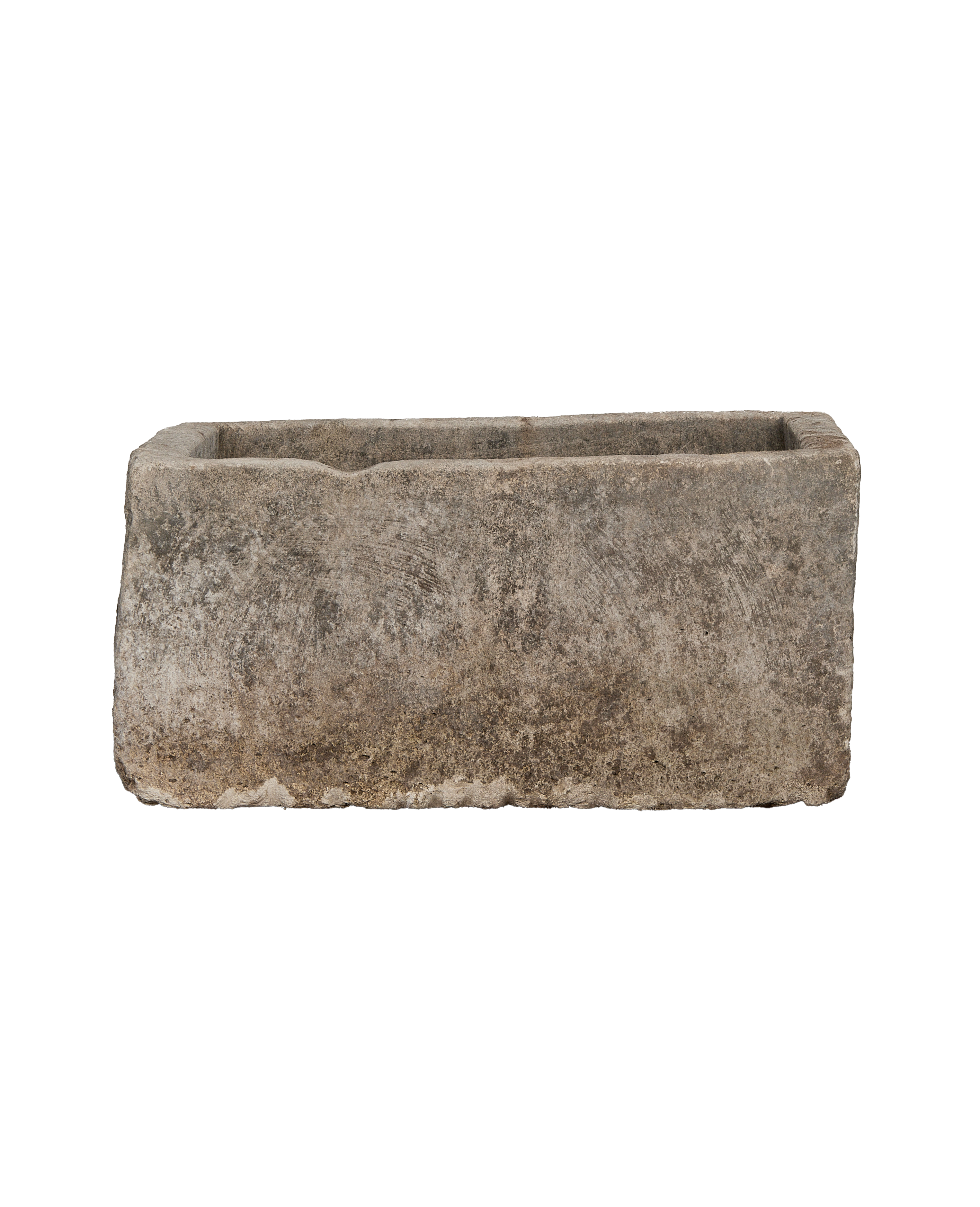 Limestone Trough - Rectangle - oak - from Indonesia - vintage