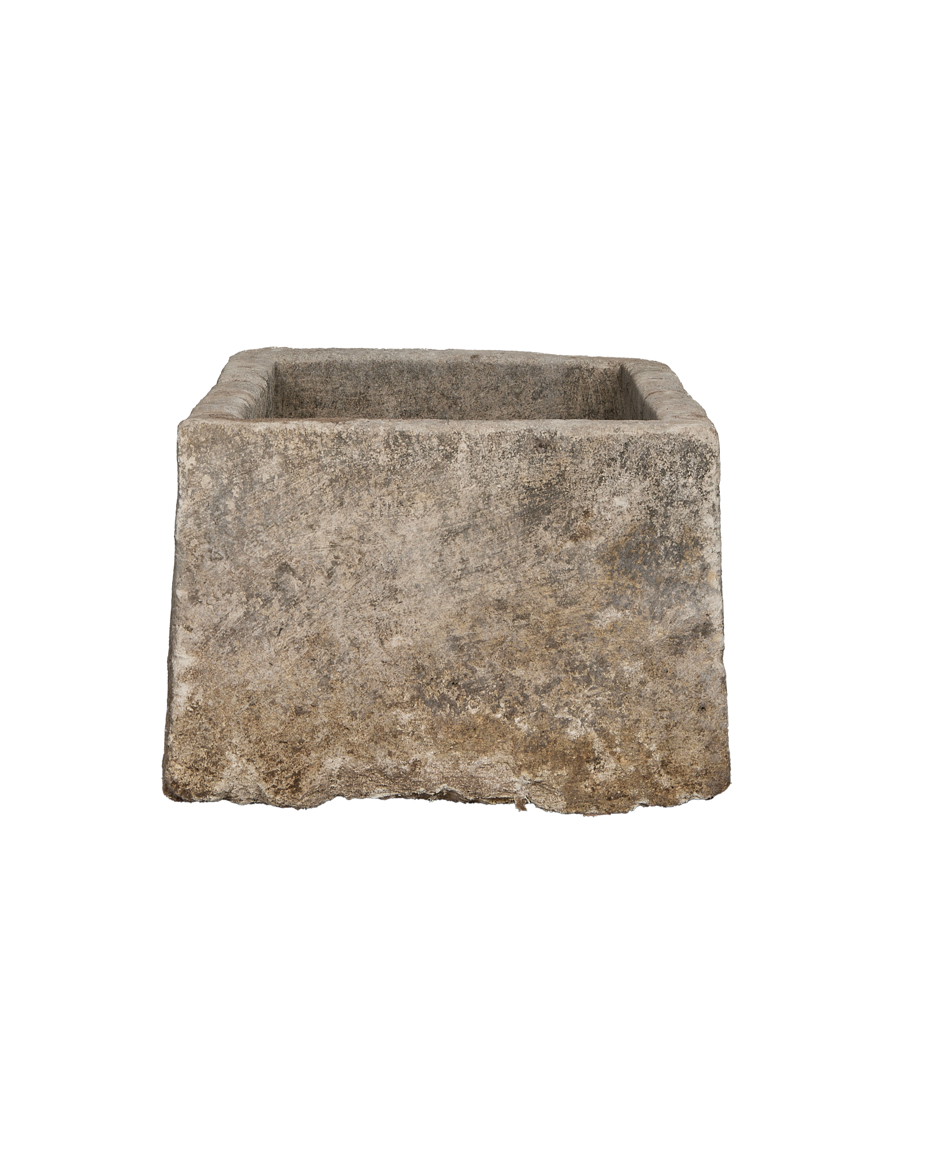 Limestone Trough - Rectangle detail view
