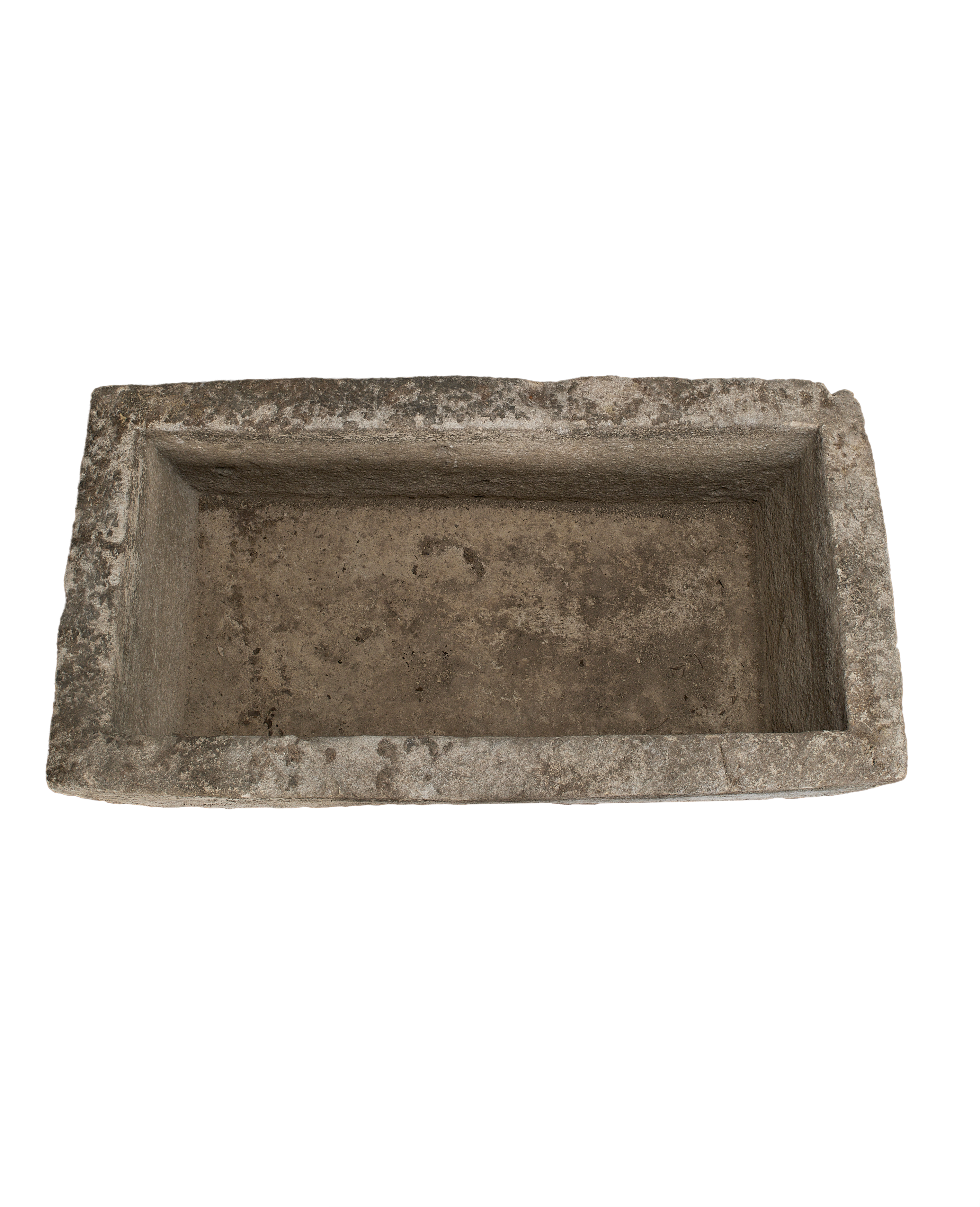 Vintage rectangular limestone