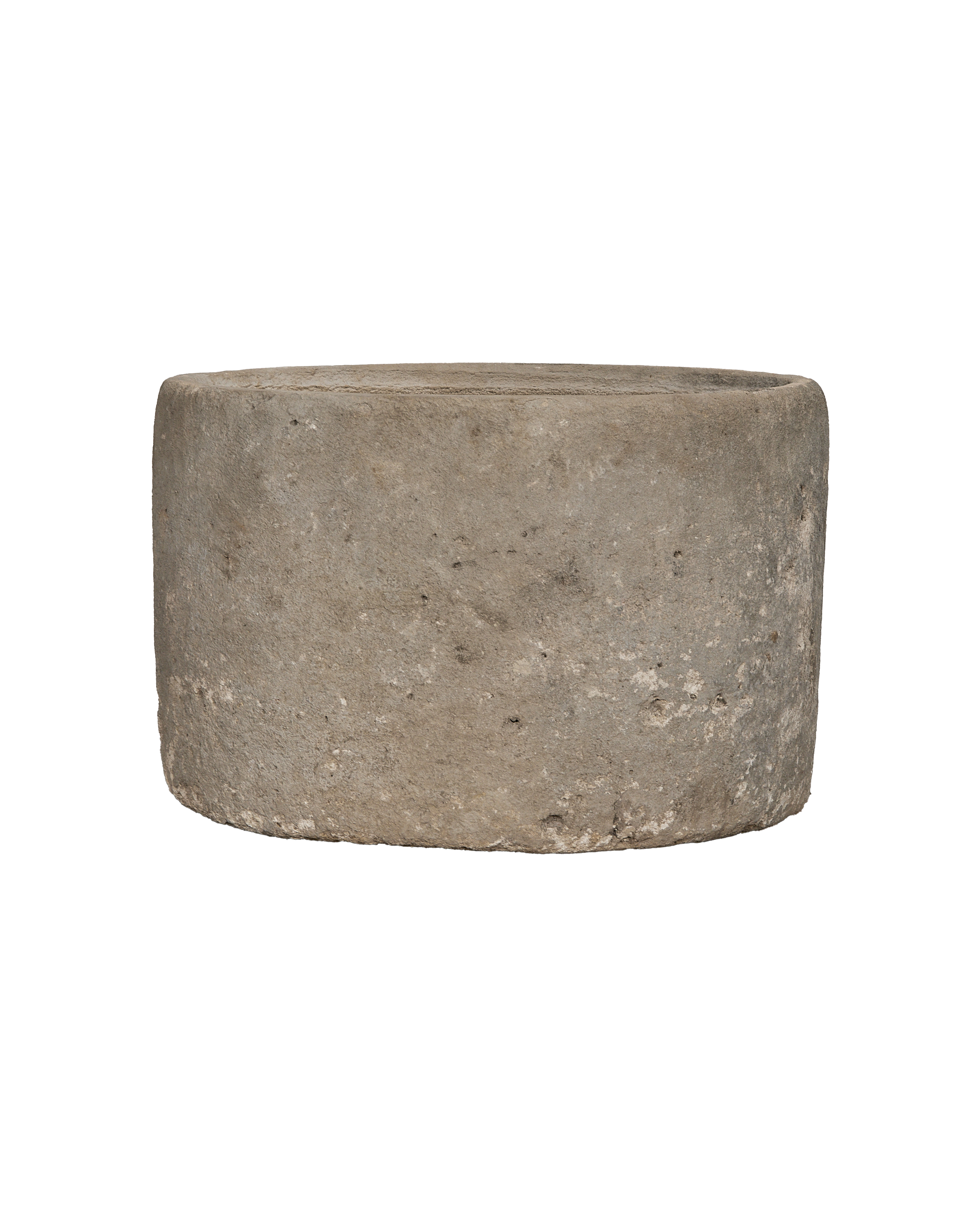 Vintage round Indonesian limestone