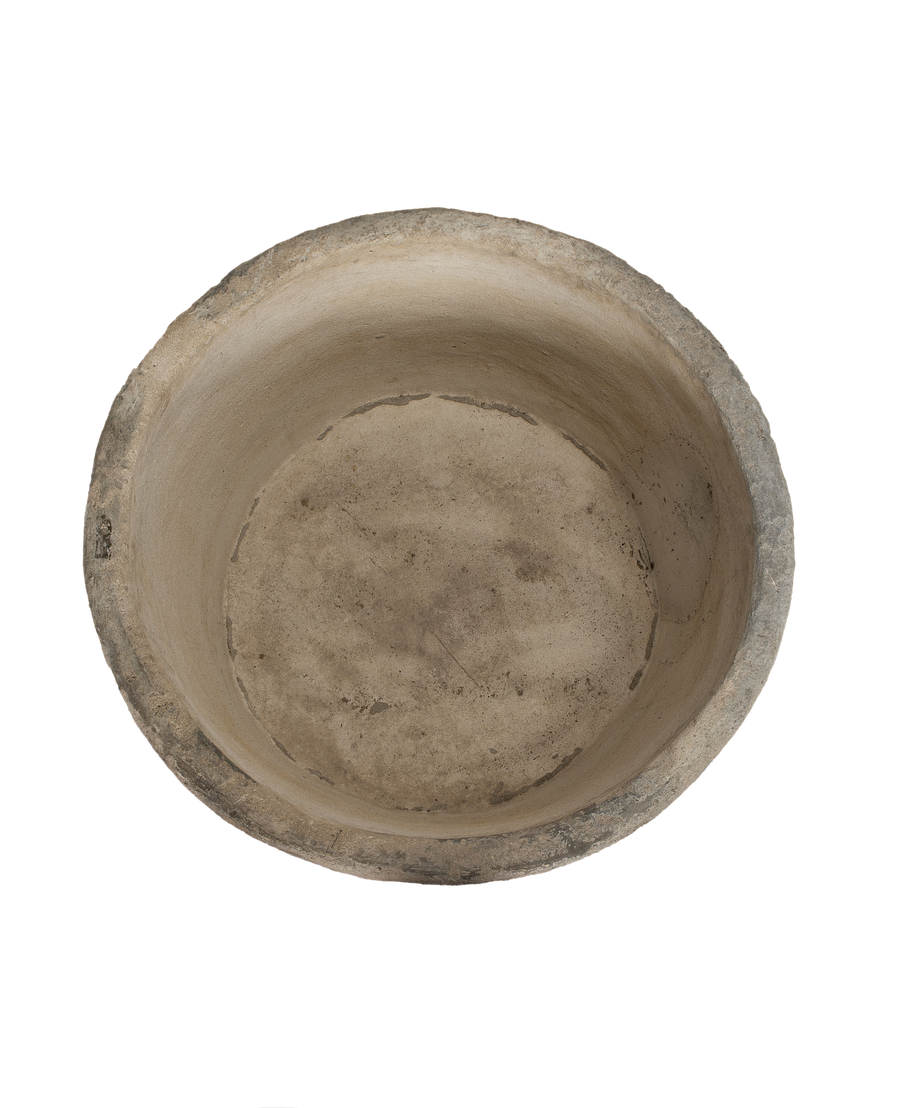 Vintage round limestone trough