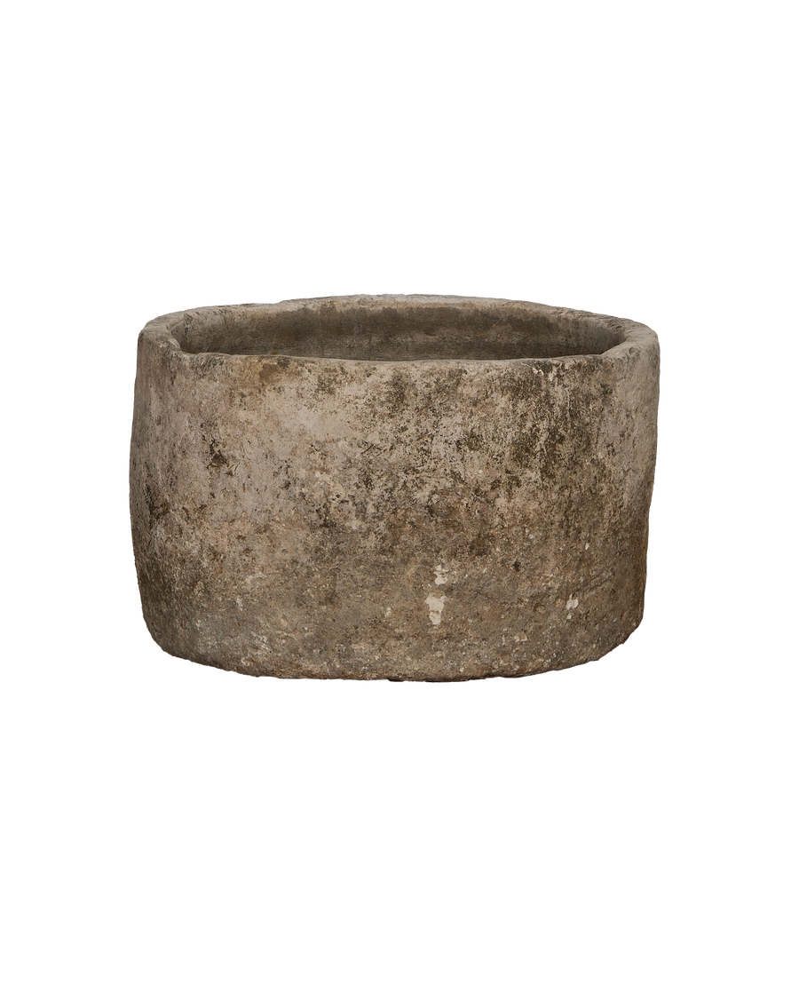 Vintage Indonesian limestone trough,