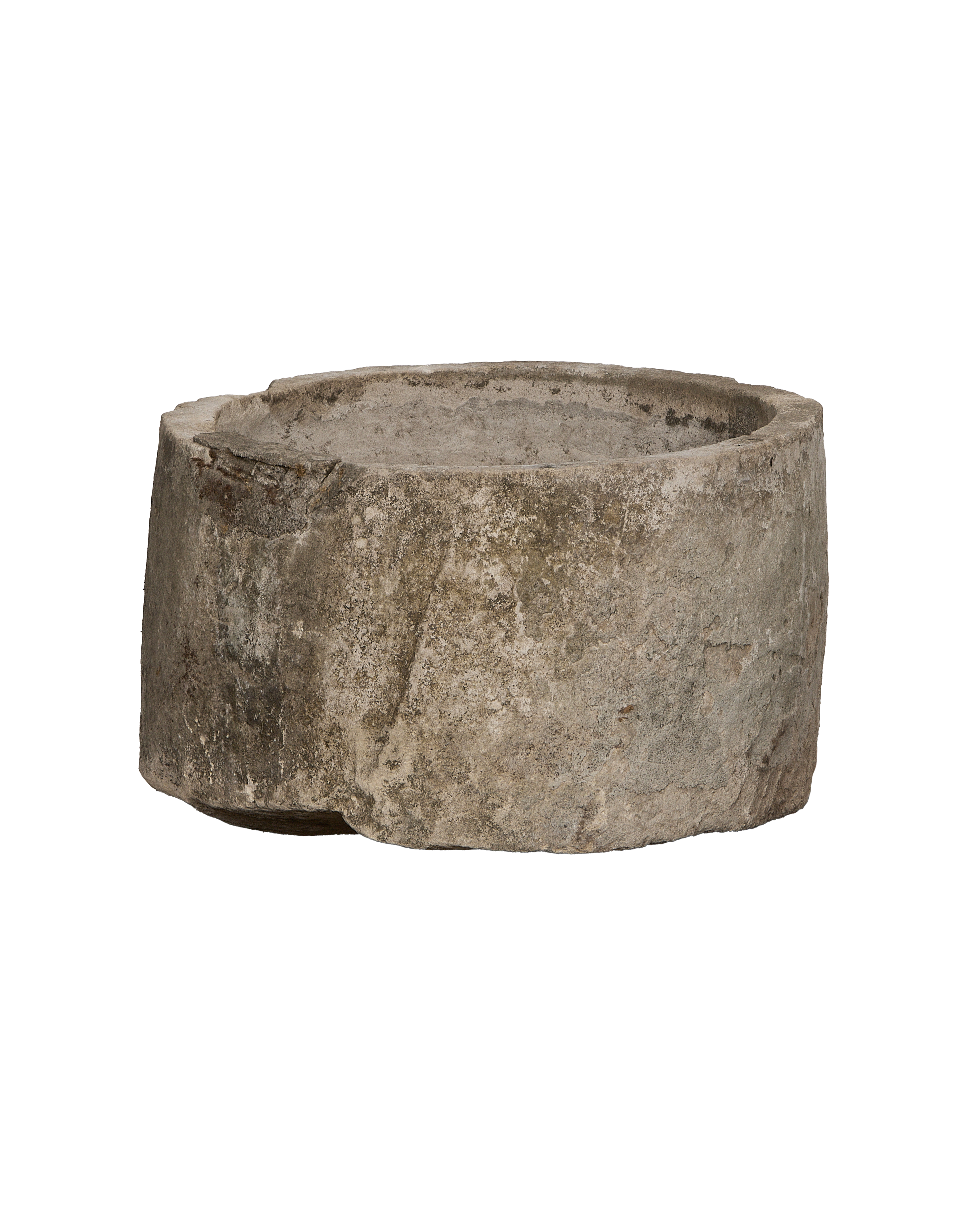 Limestone Trough - Round detail view