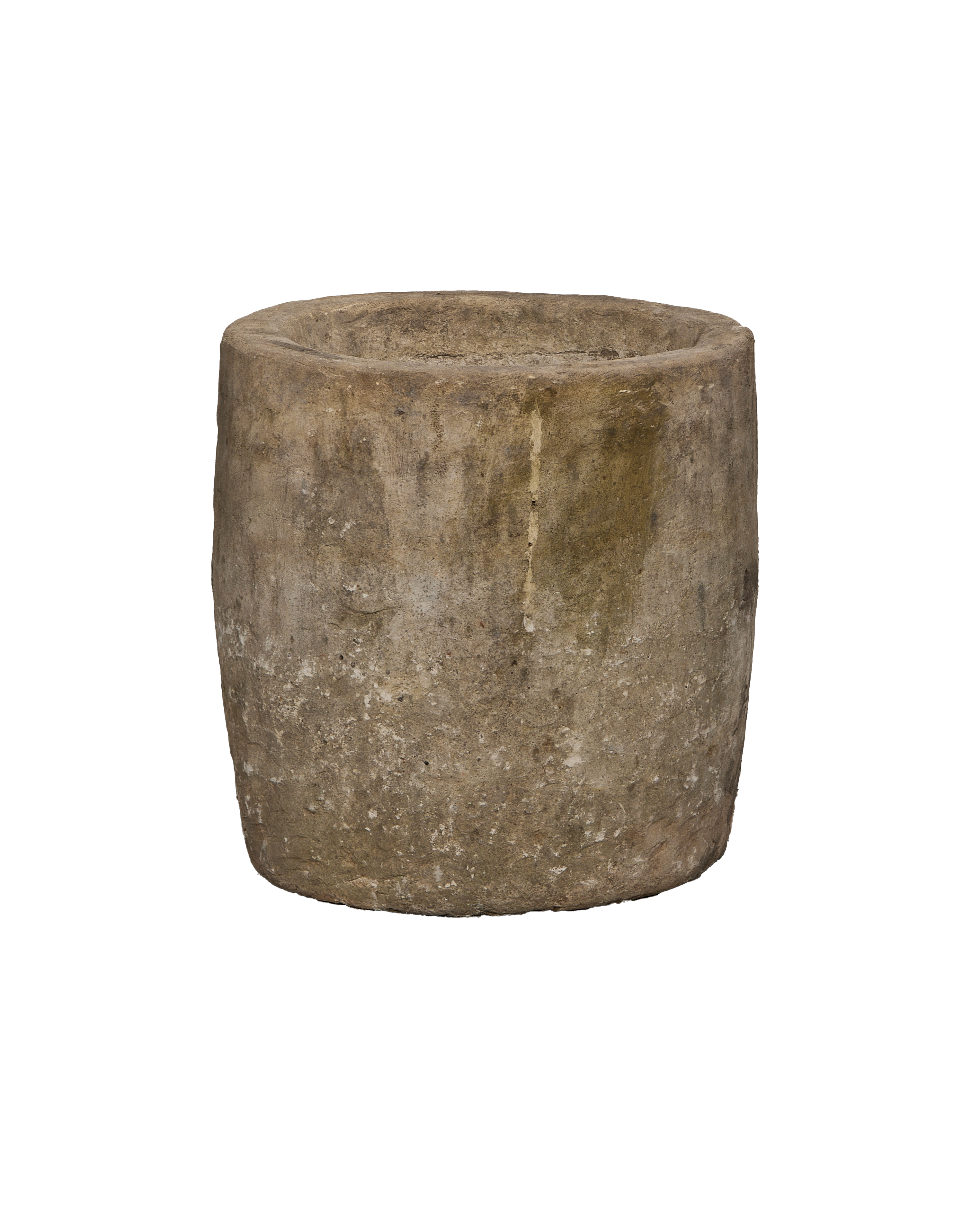 Vintage round limestone trough
