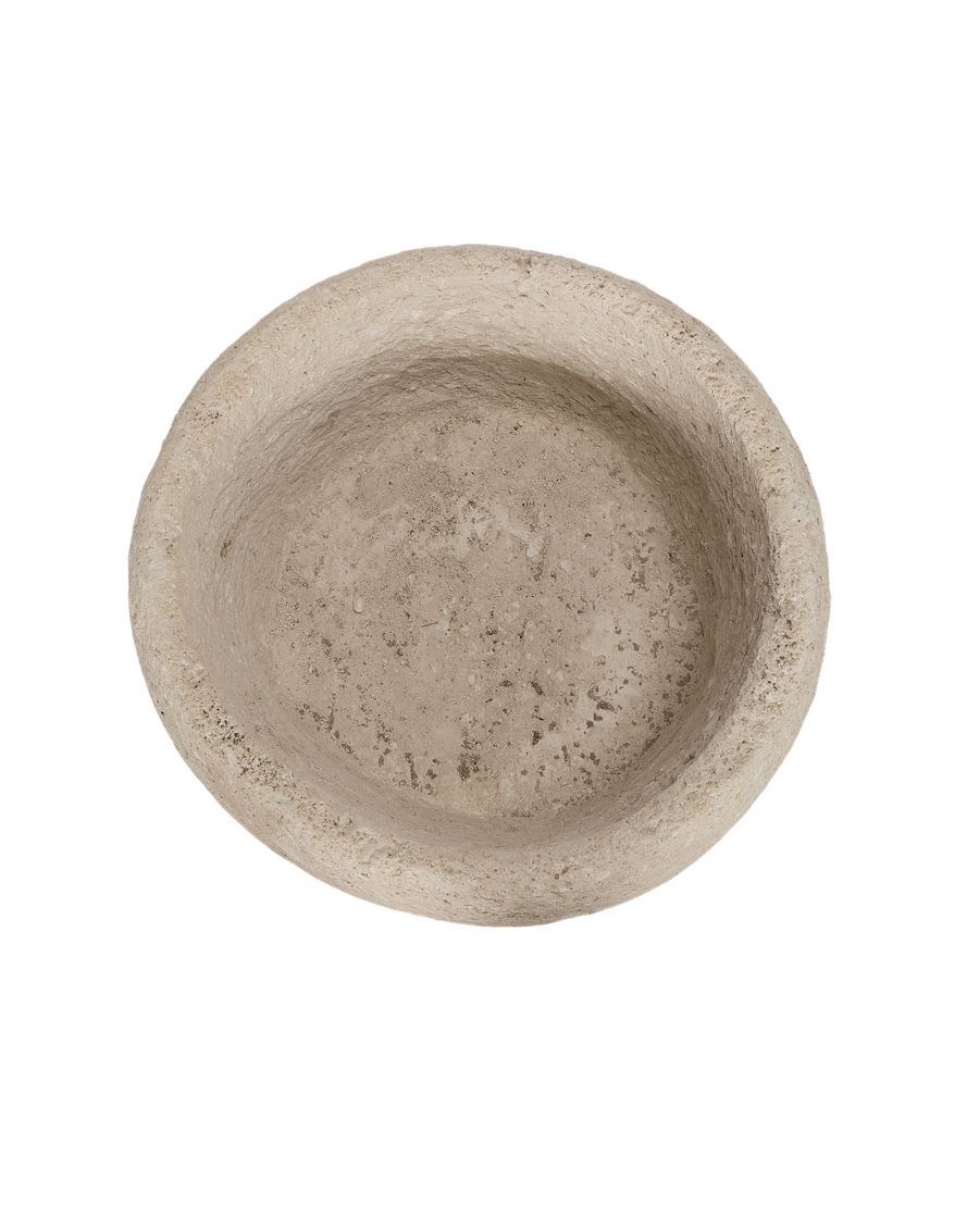 Vintage round Indonesian limestone