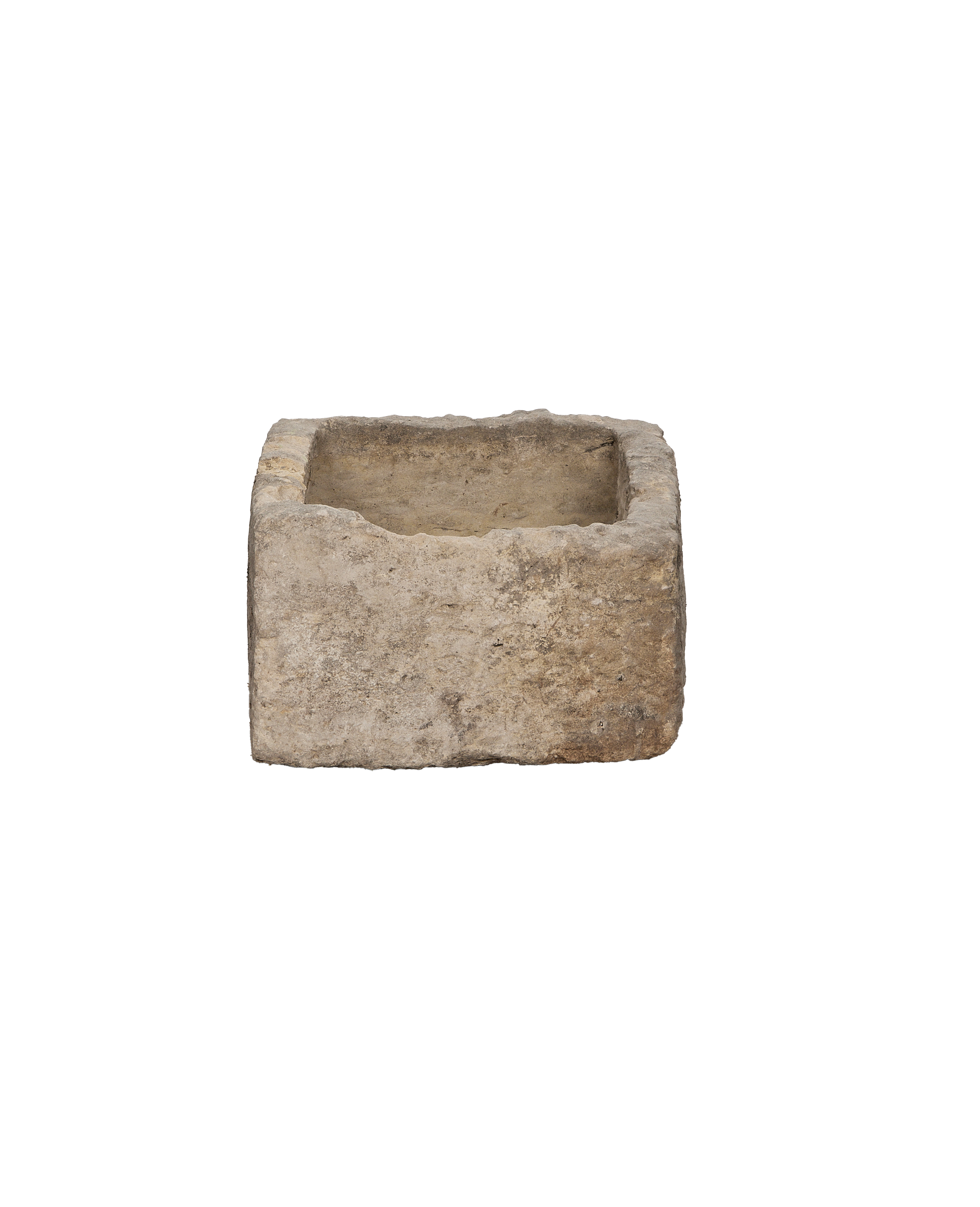 Vintage rectangular limestone