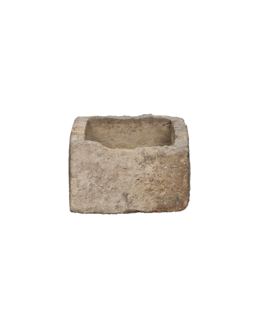 Vintage rectangular limestone