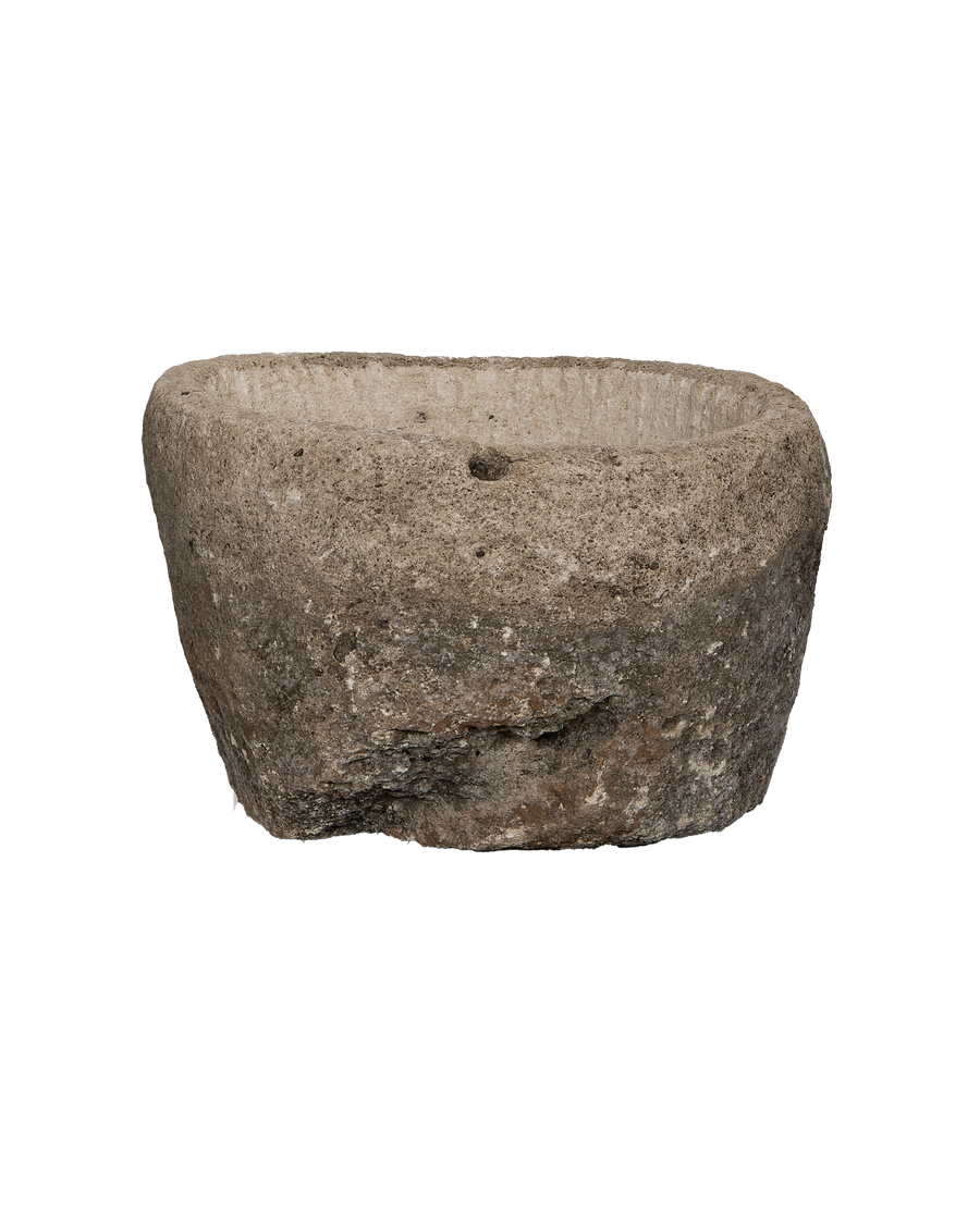 Vintage round limestone