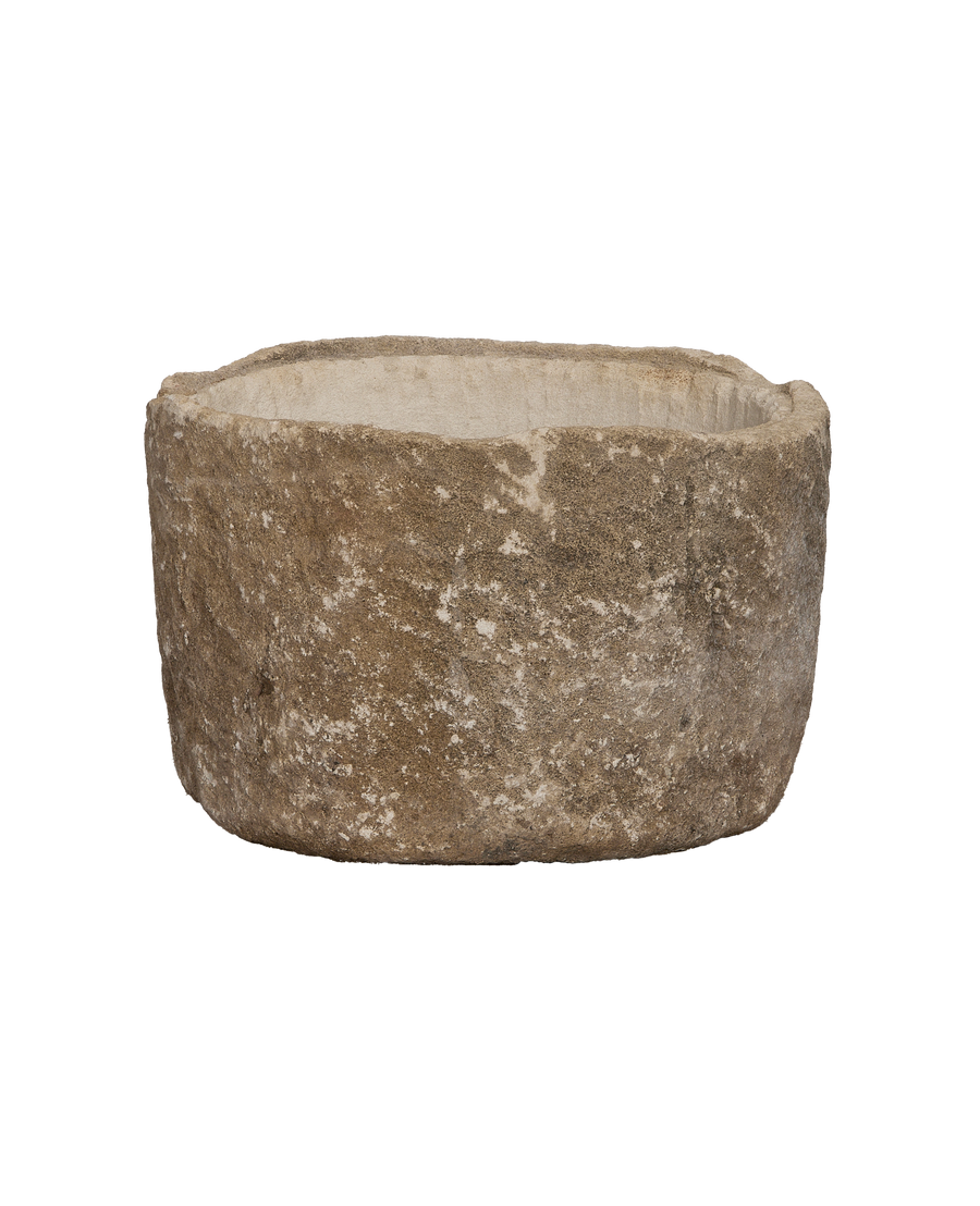 Vintage round limestone