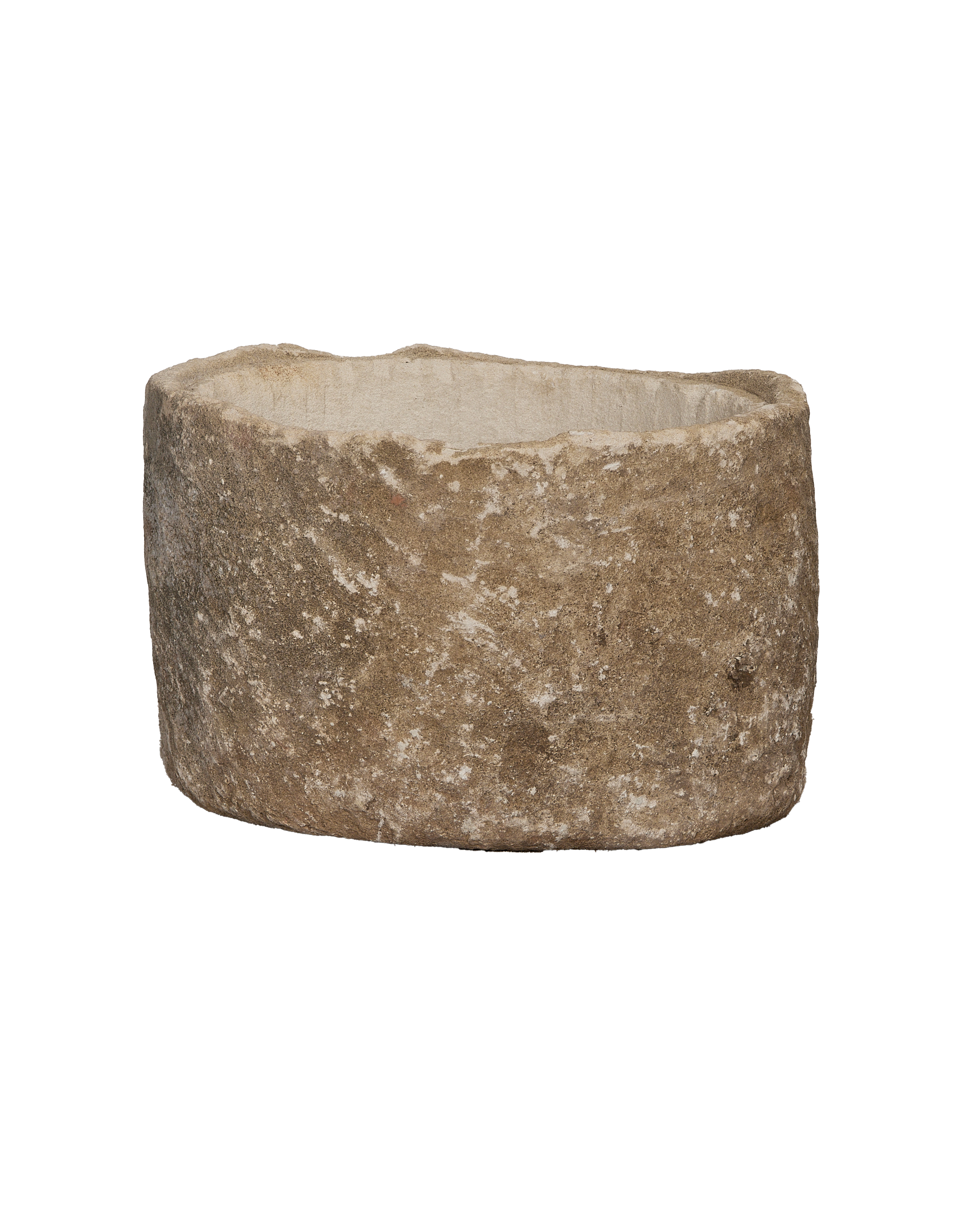 Vintage round Indonesian limestone