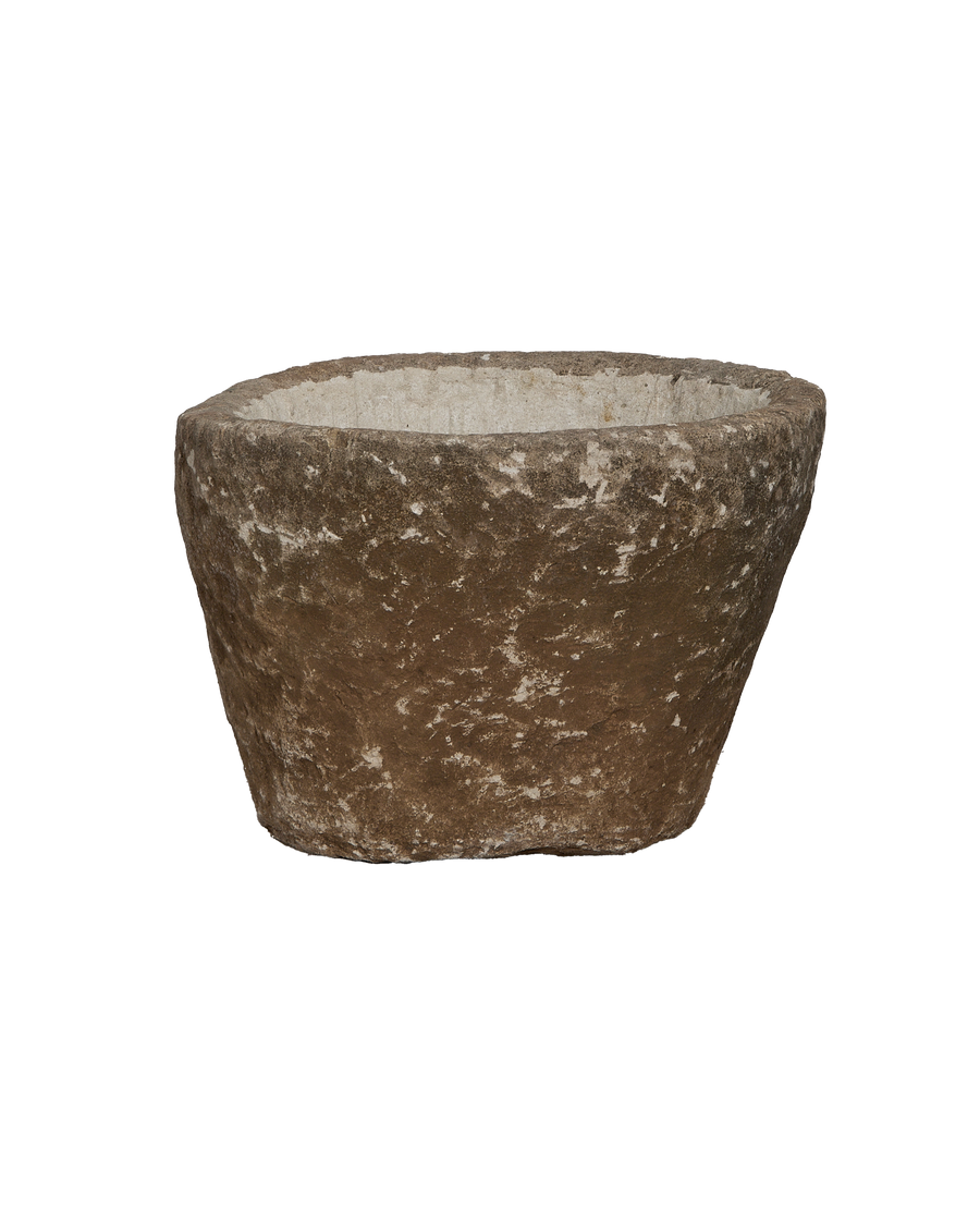 Vintage round limestone