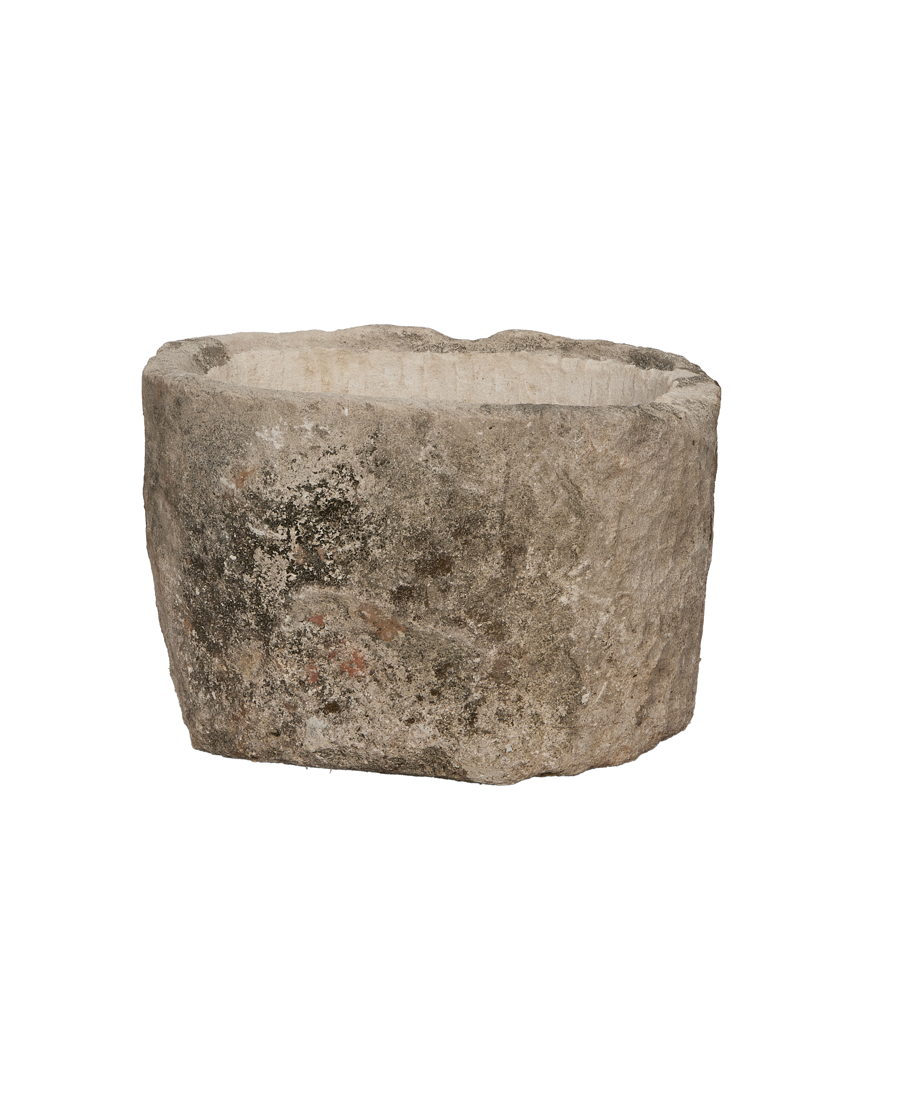 Vintage round limestone