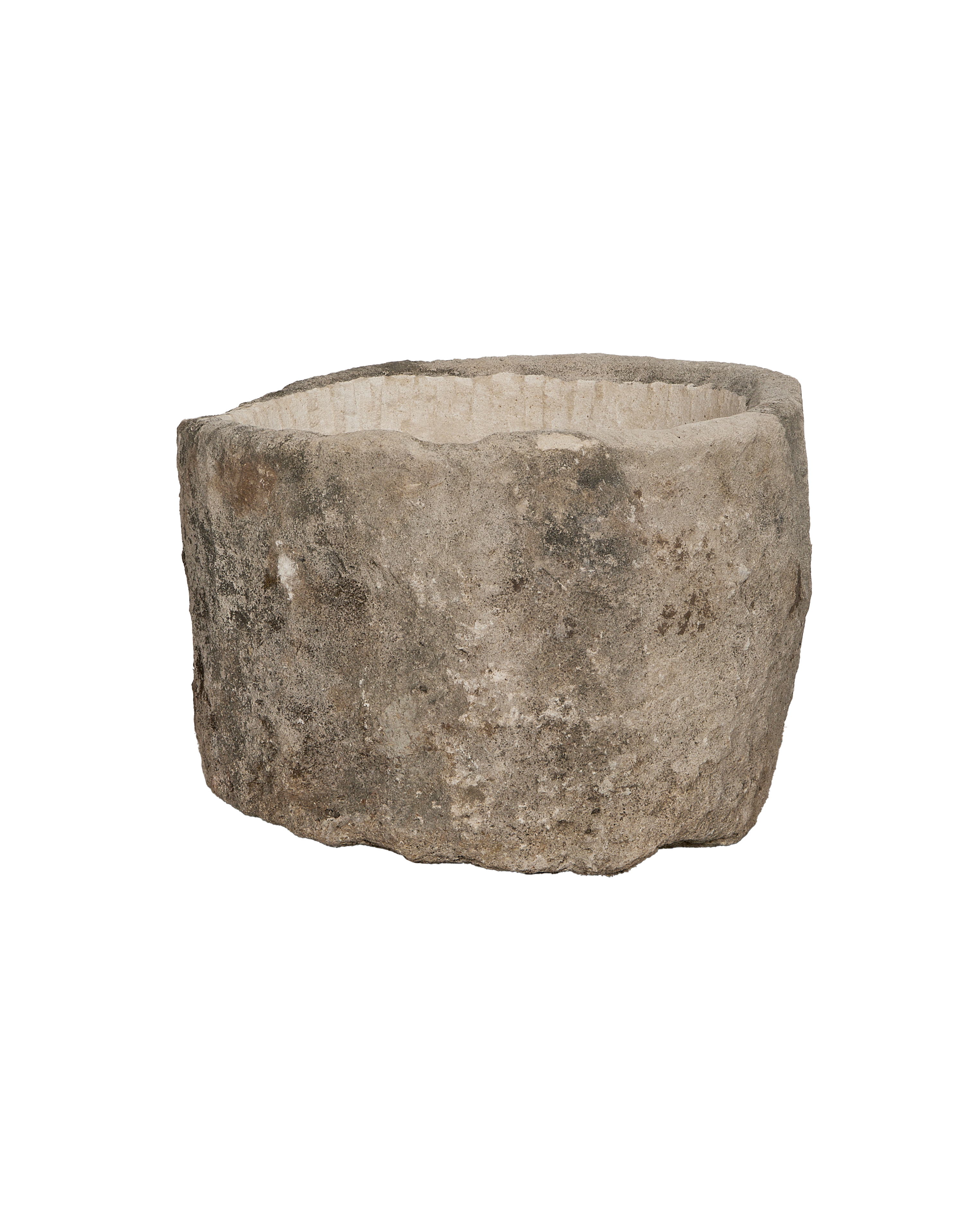 Vintage round limestone