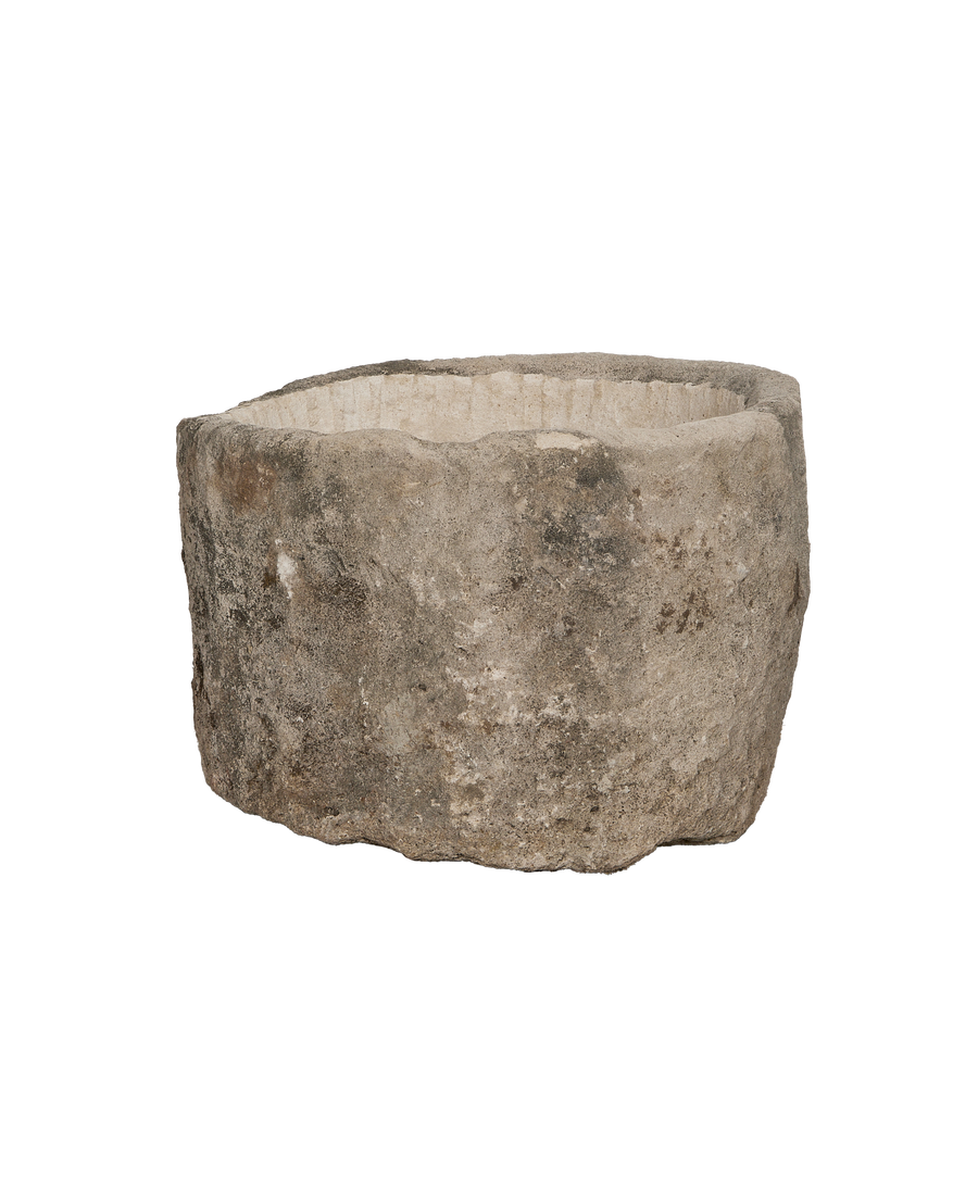 Vintage round limestone