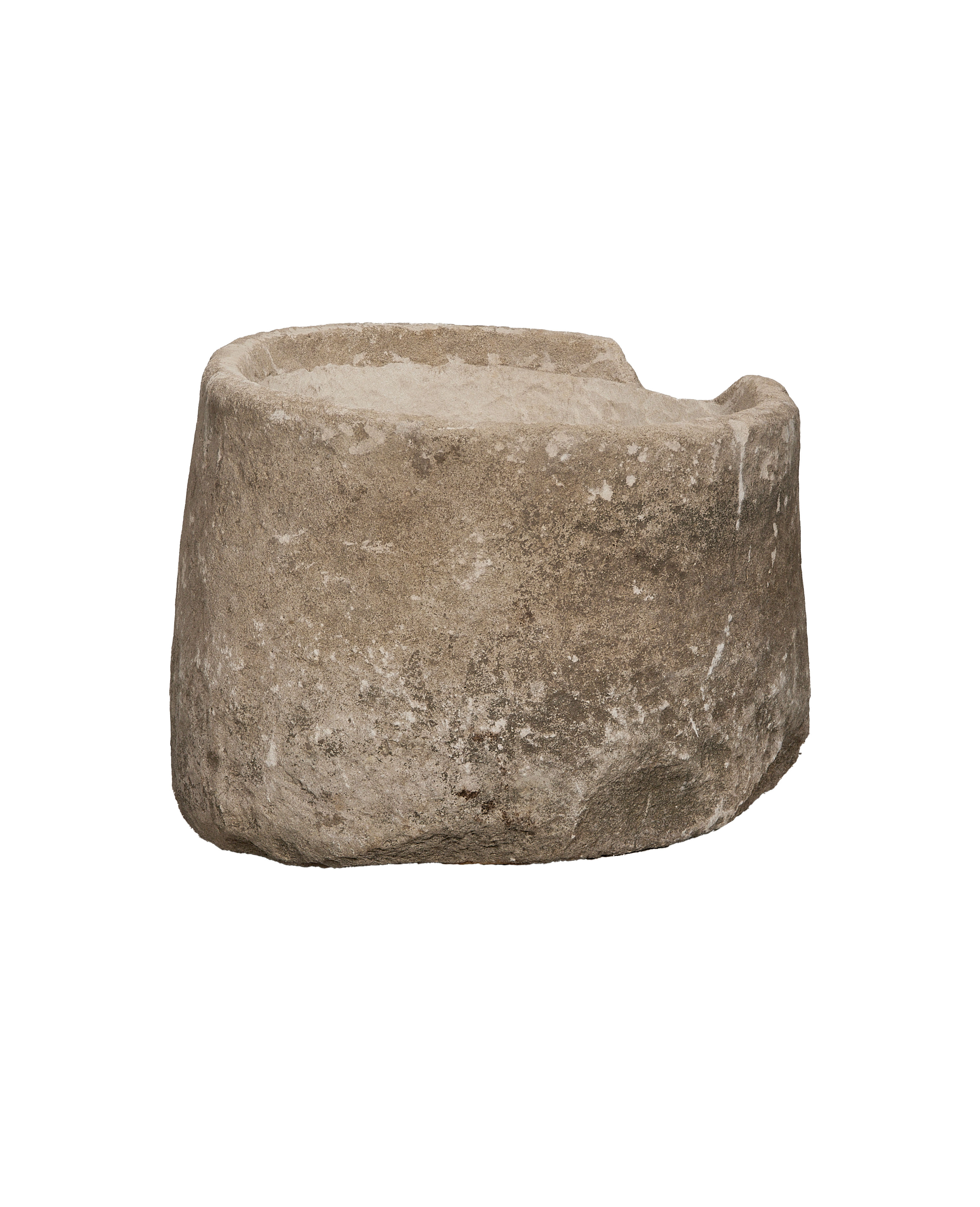 Vintage Indonesian round limestone
