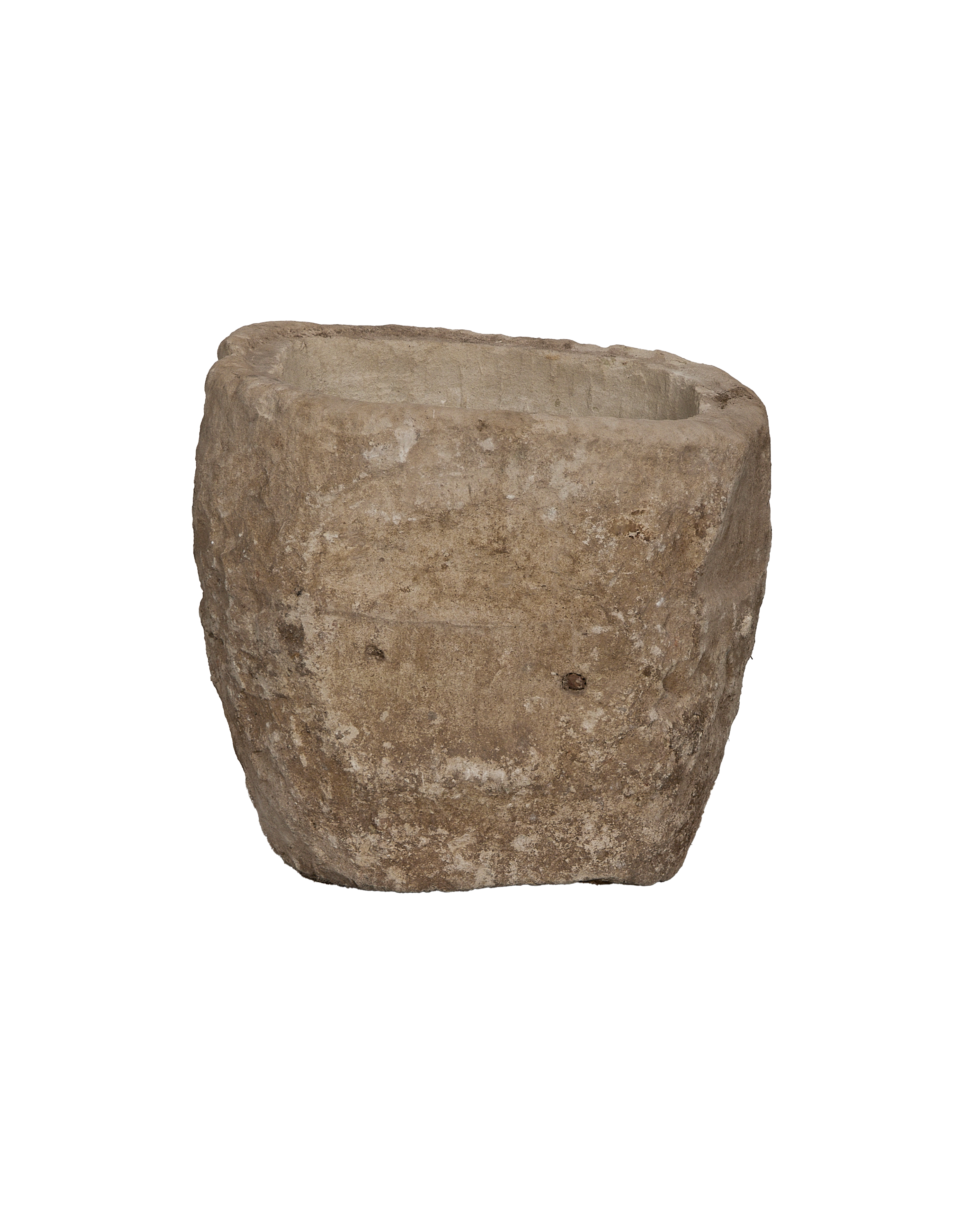 Vintage oblong limestone trough from Indonesia