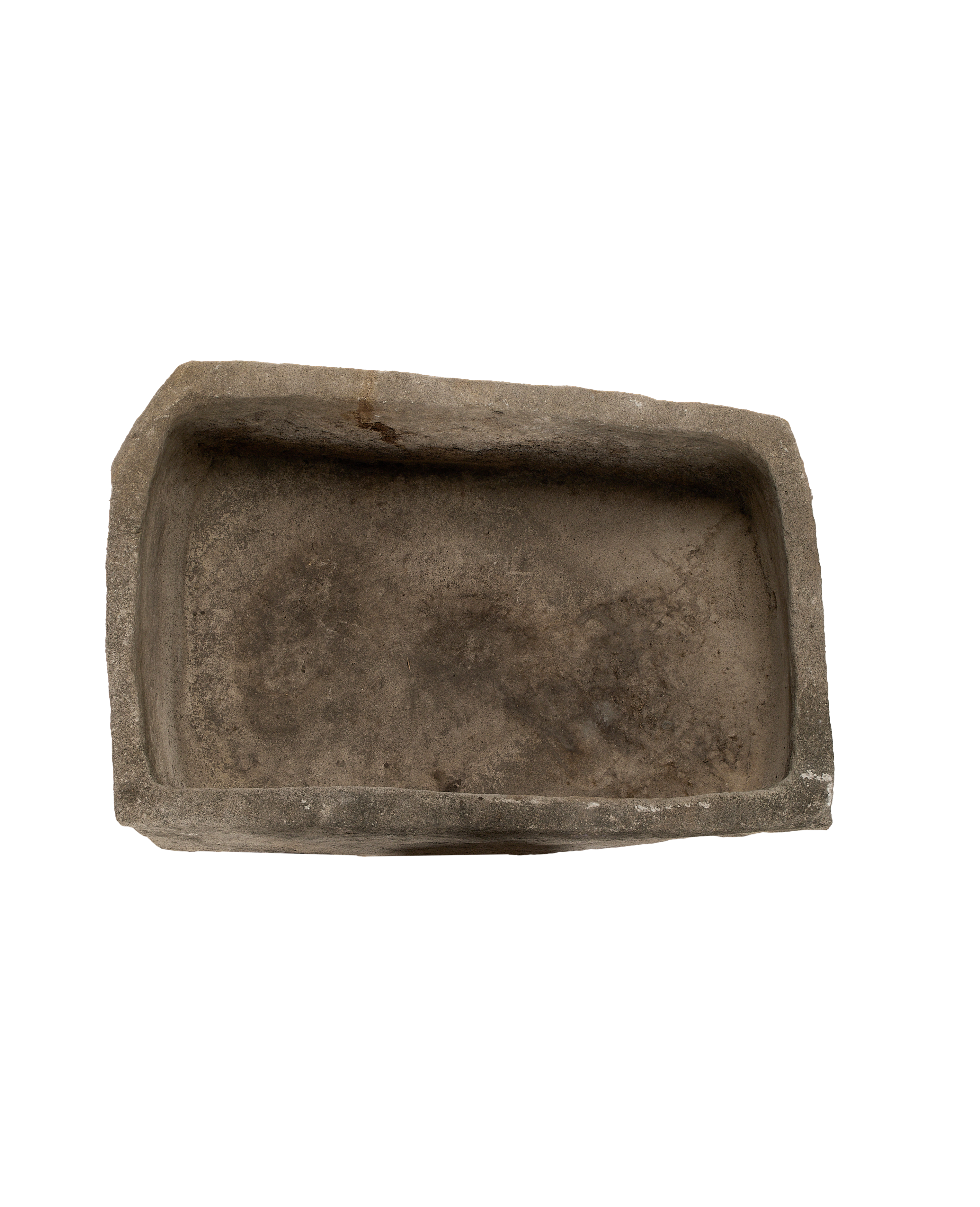 Vintage rectangular limestone