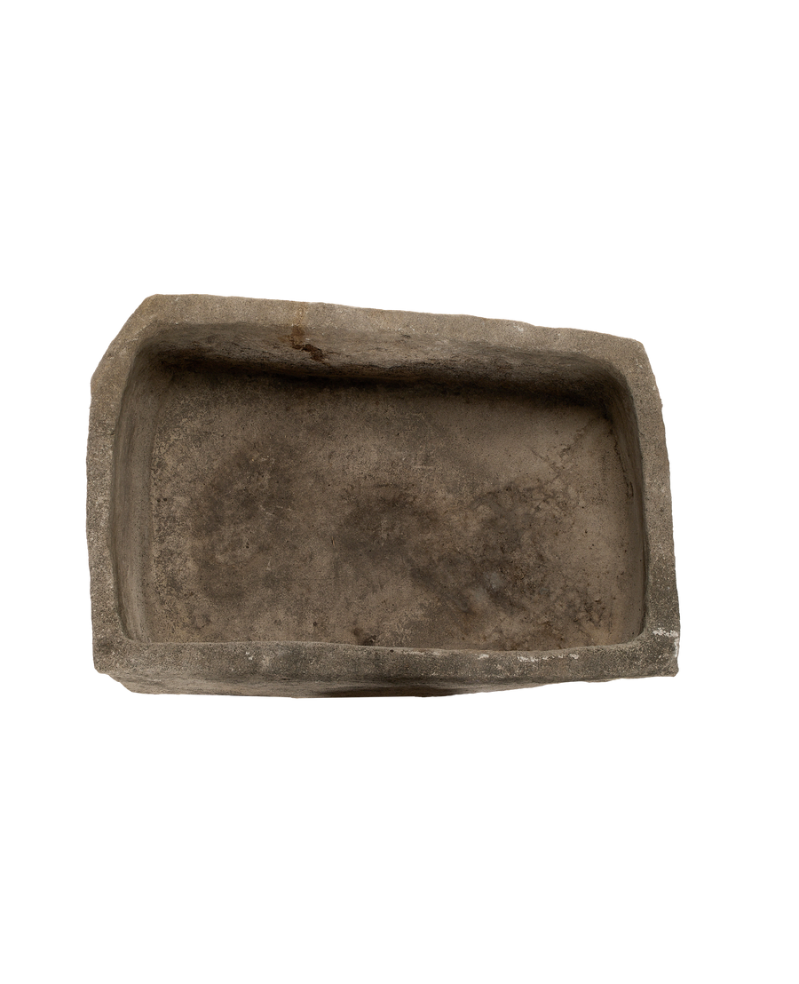 Vintage rectangular limestone
