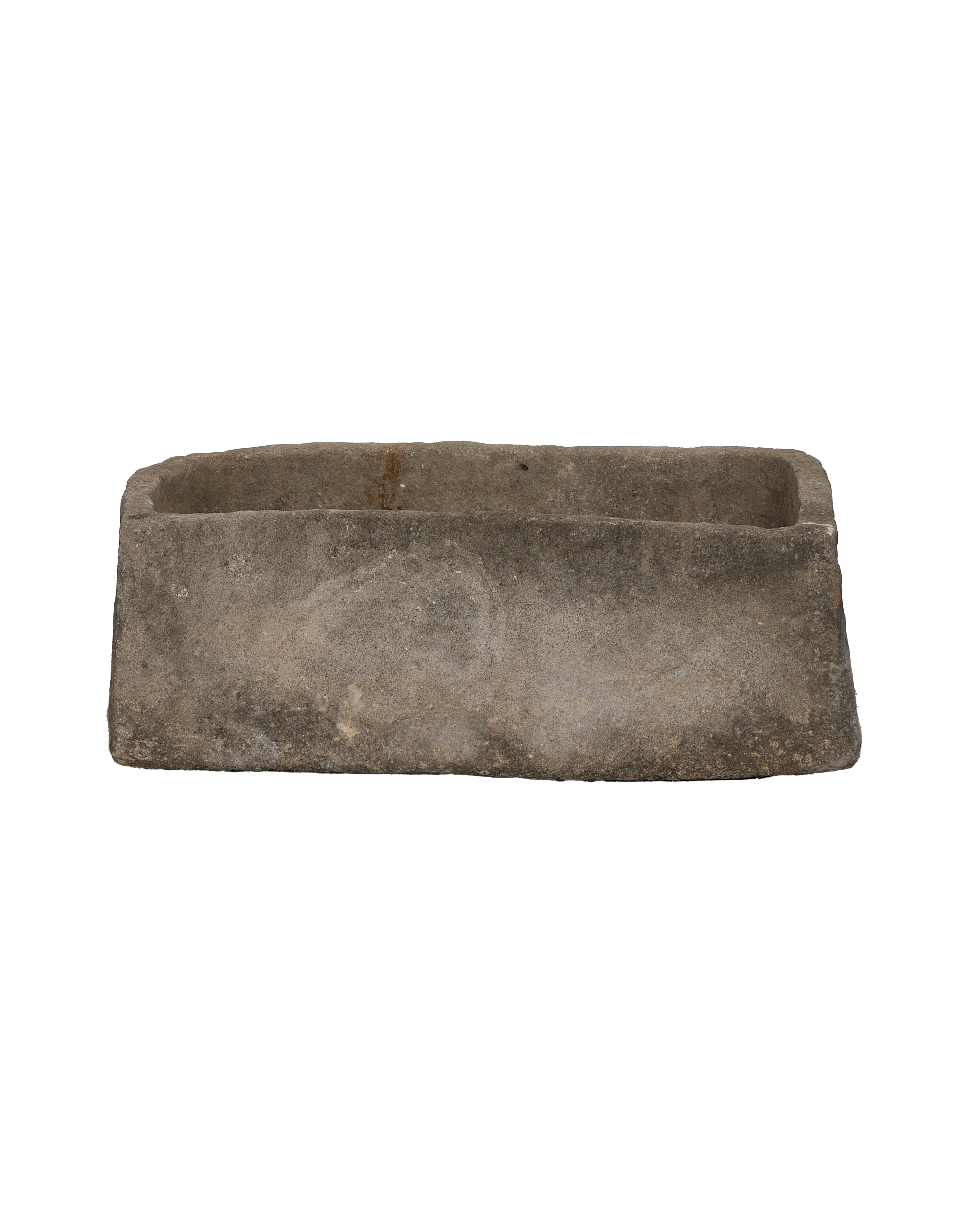 Limestone Trough - Rectangle - oak - from Indonesia - vintage