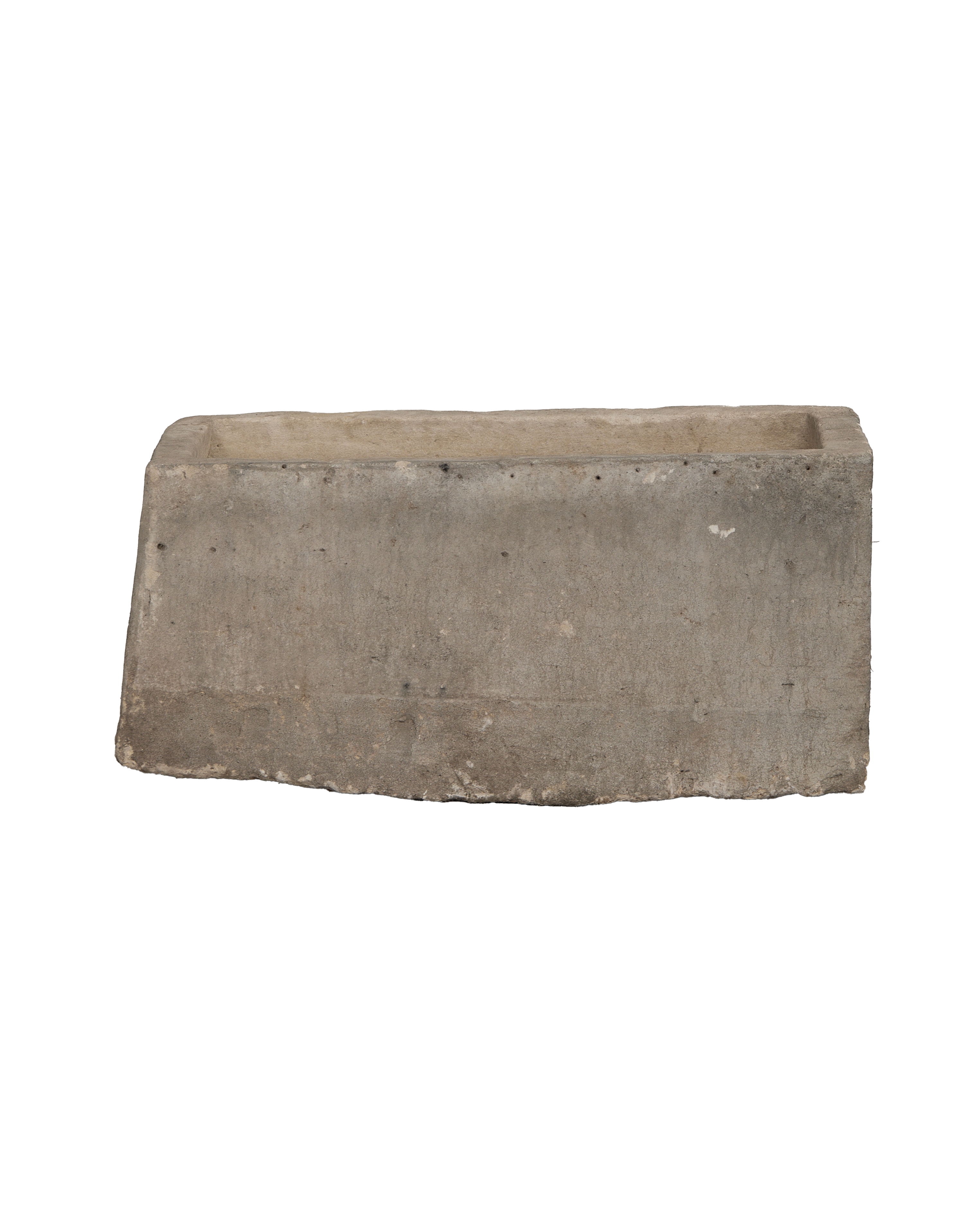 Vintage rectangular limestone trough