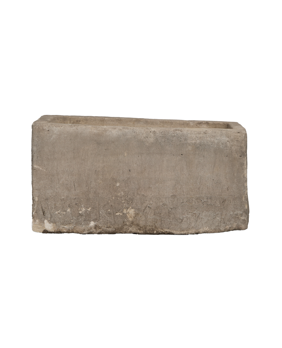 Limestone Trough - Rectangle alternate angle
