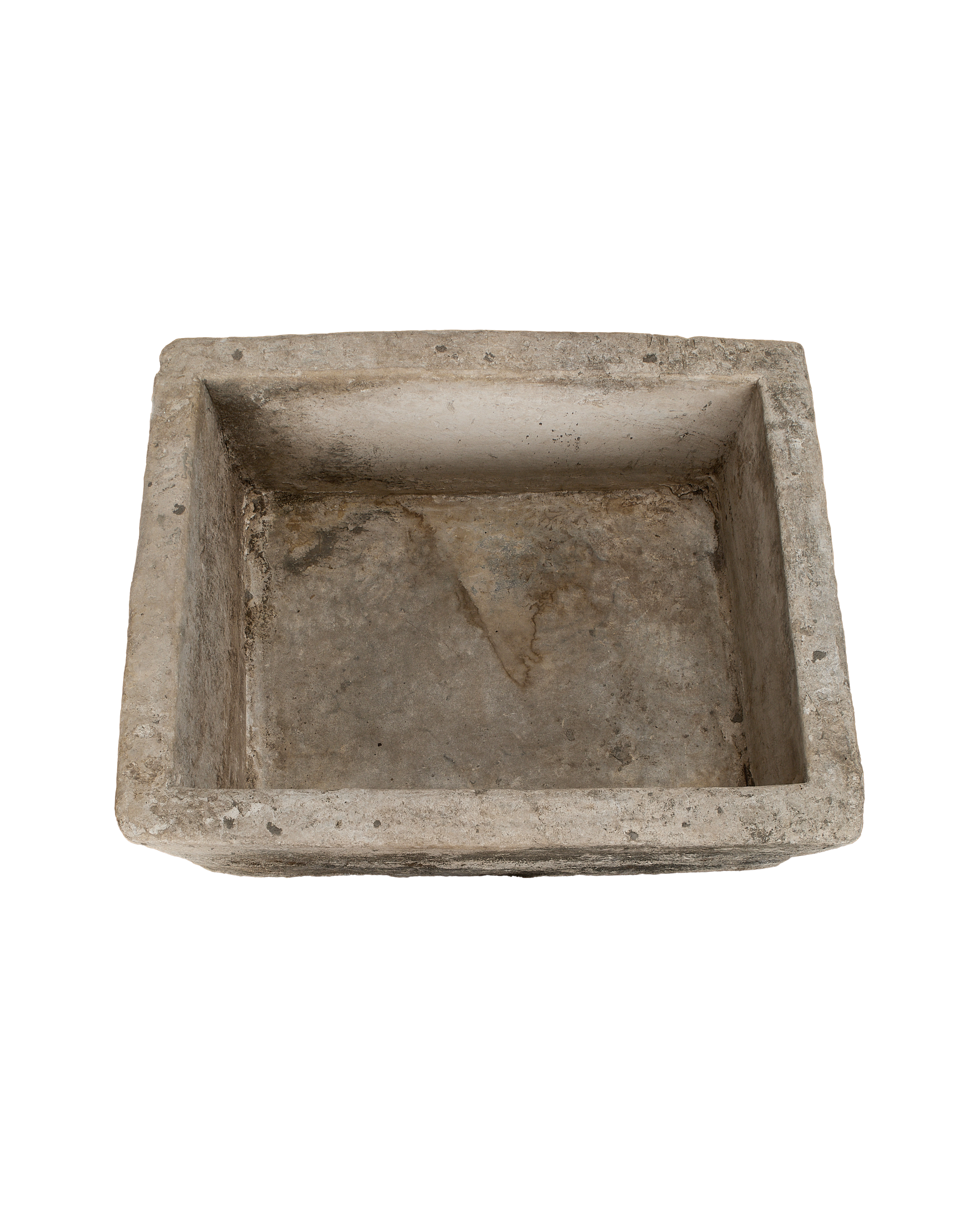 Vintage rectangular limestone