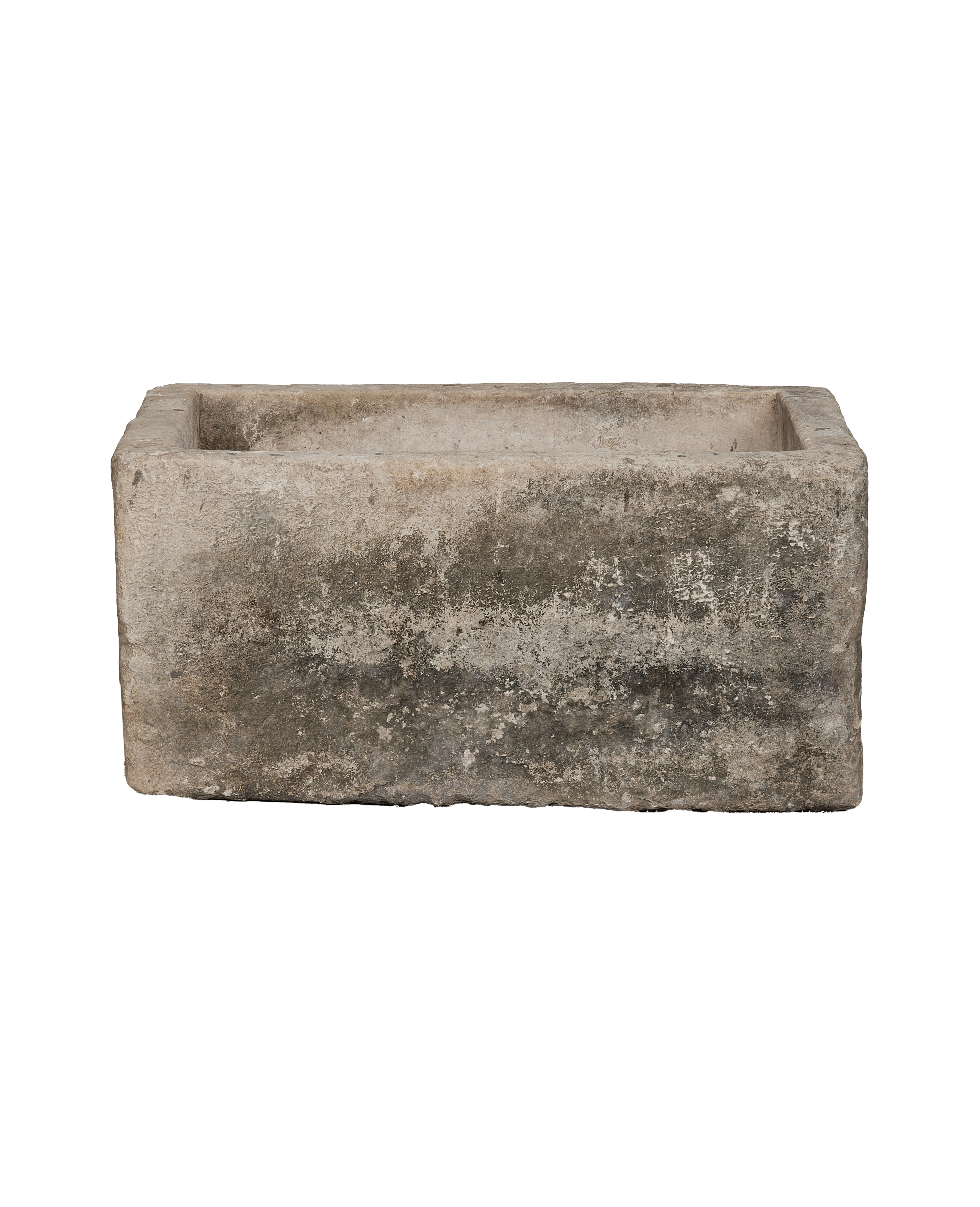 Vintage Indonesian rectangular limestone trough