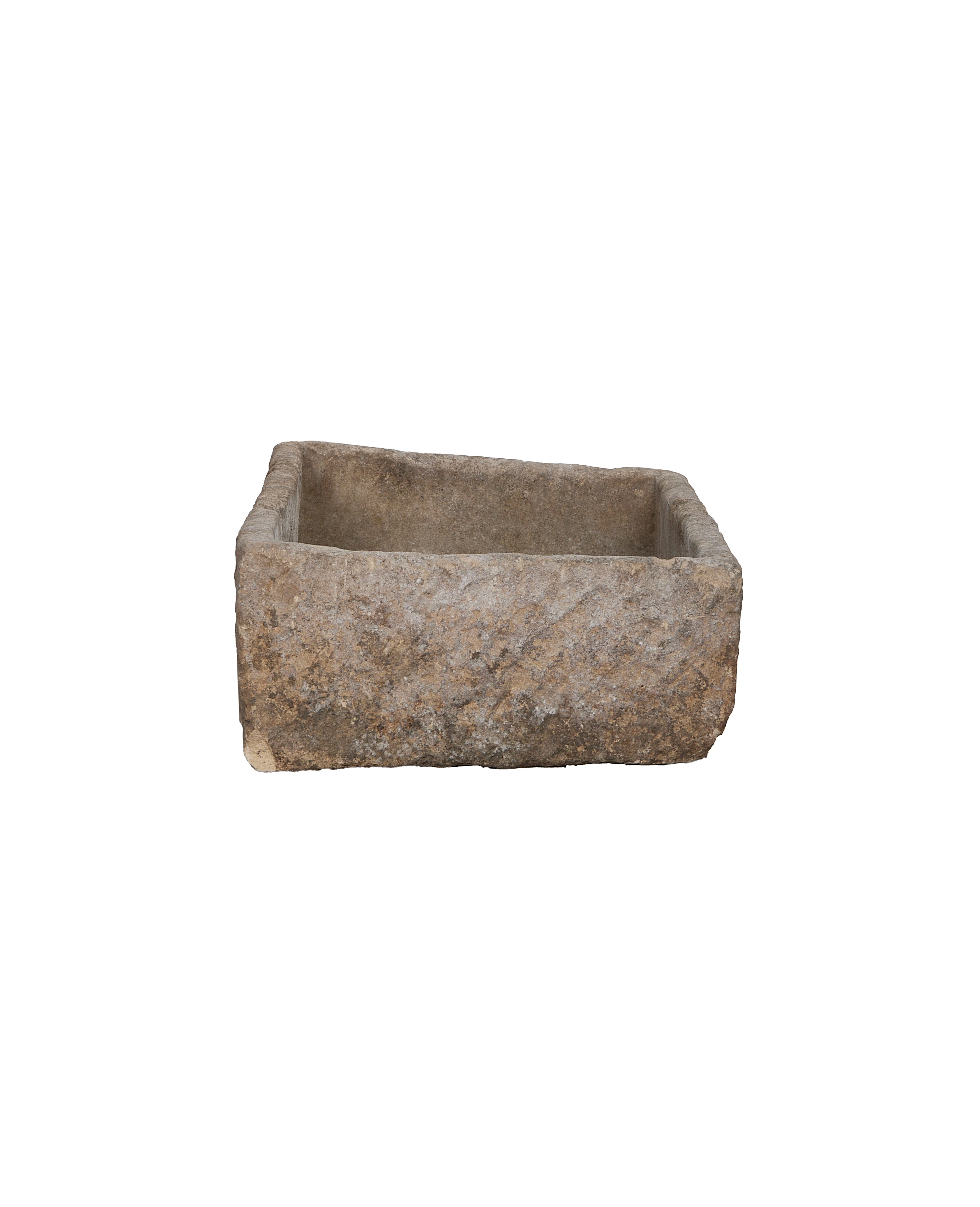 Vintage rectangular limestone