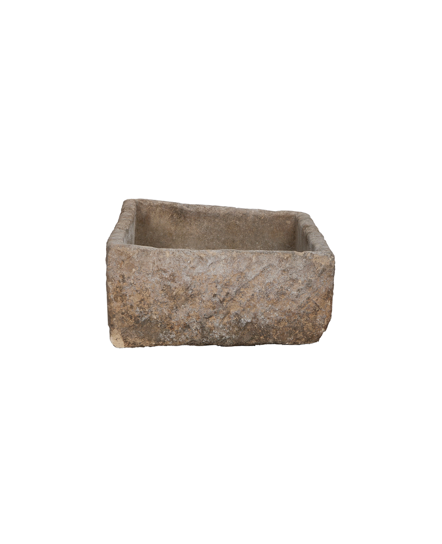 Vintage rectangular limestone
