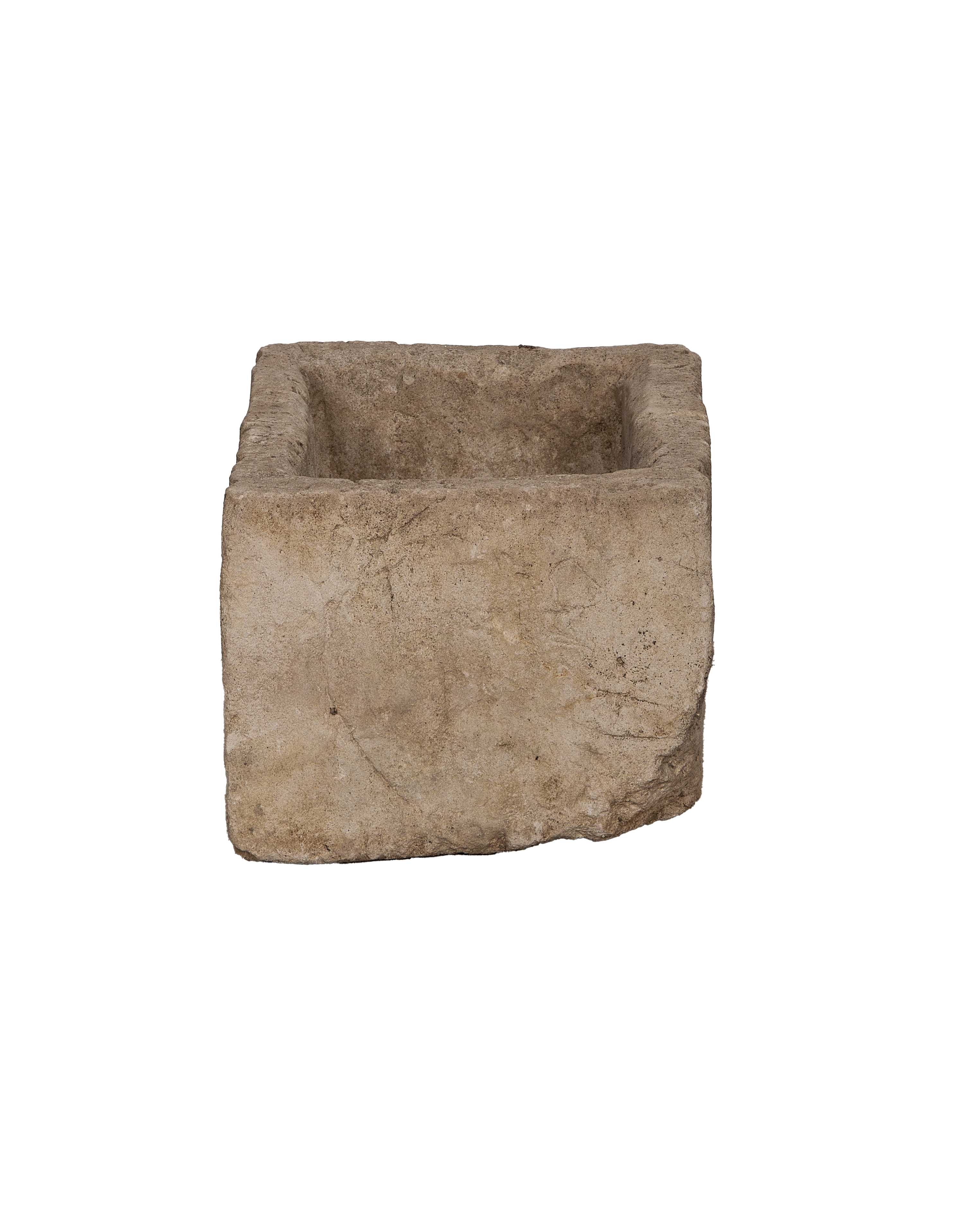 Limestone Trough - Rectangle detail view