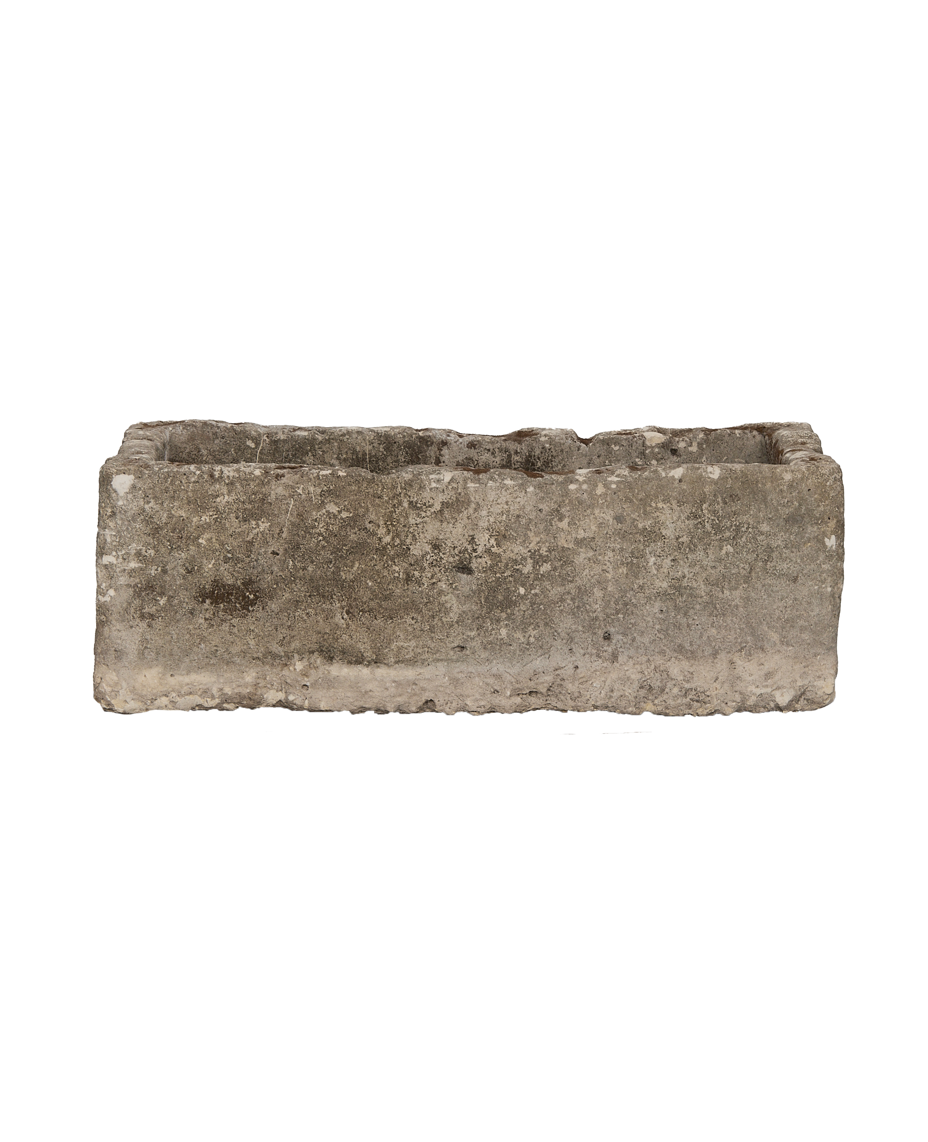 Limestone Trough - Rectangle - oak - from Indonesia - vintage
