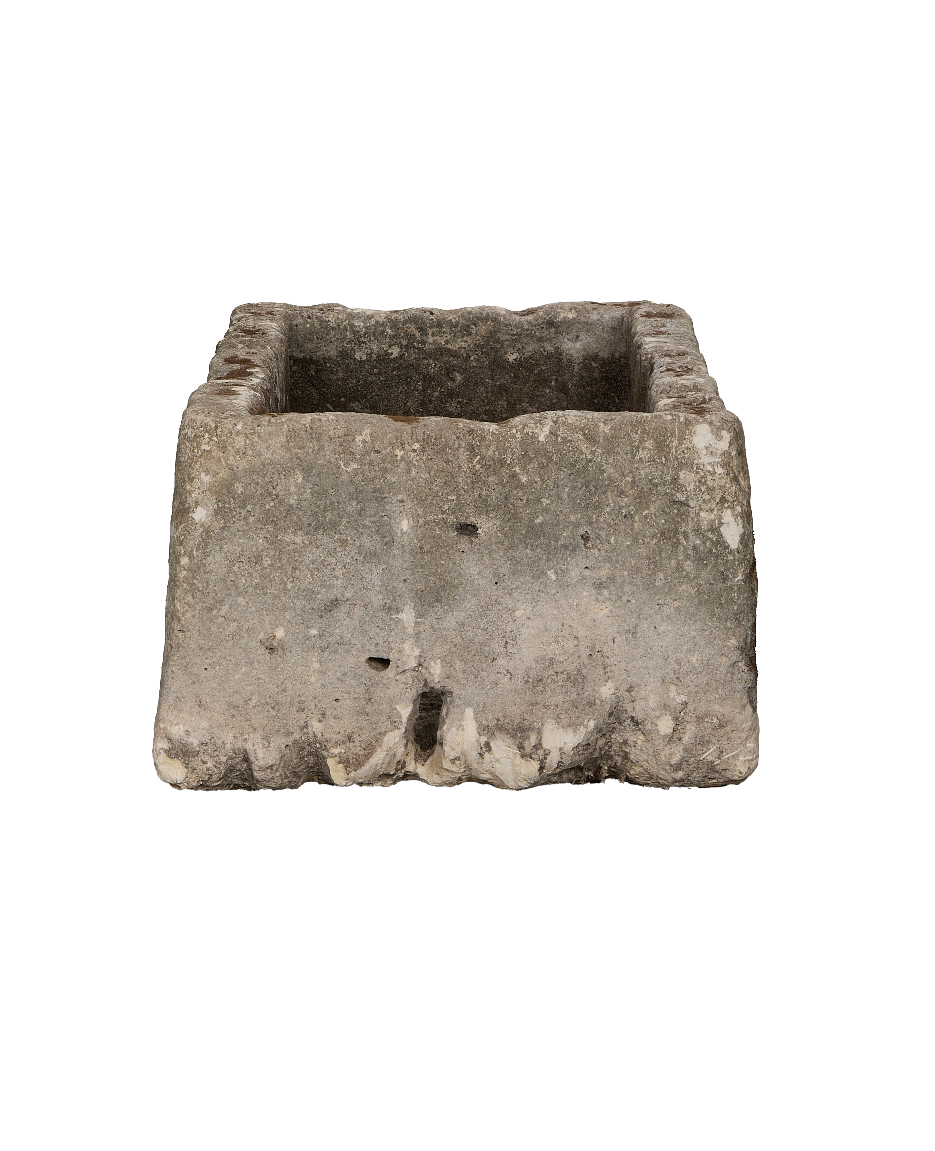 Limestone Trough - Rectangle detail view