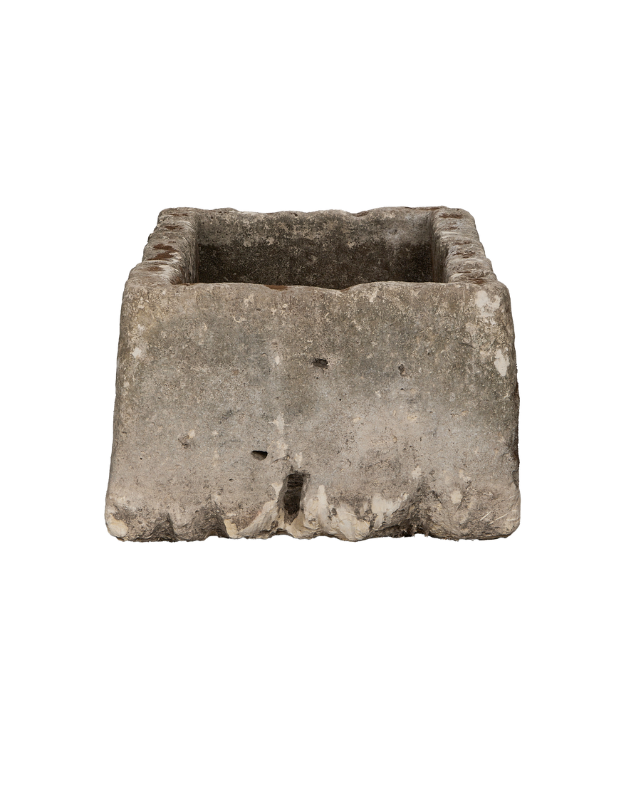 Limestone Trough - Rectangle detail view